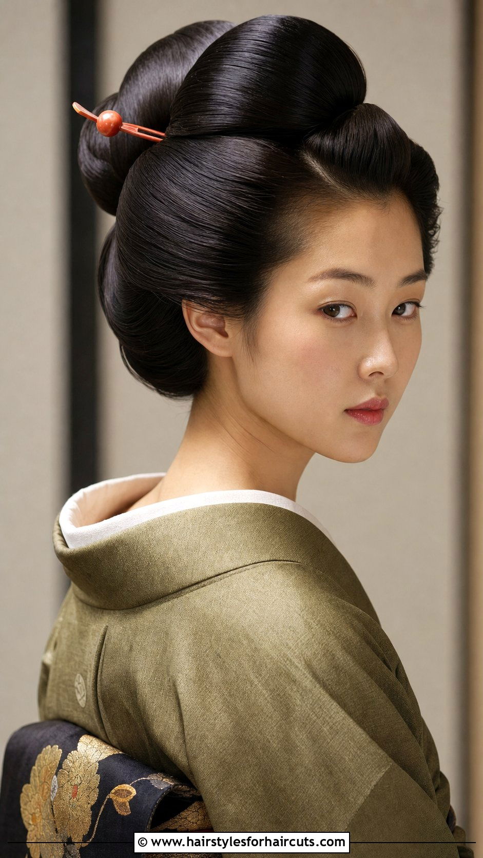 Edo Period Female Updo - 25 long hair traditional japanese hairstyles - 25 long hair traditional japanese hairstyles