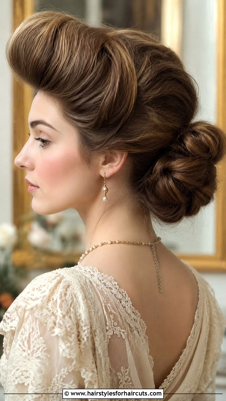 Edwardian Pompadour - 25 historical hairstyles - 25 historical hairstyles