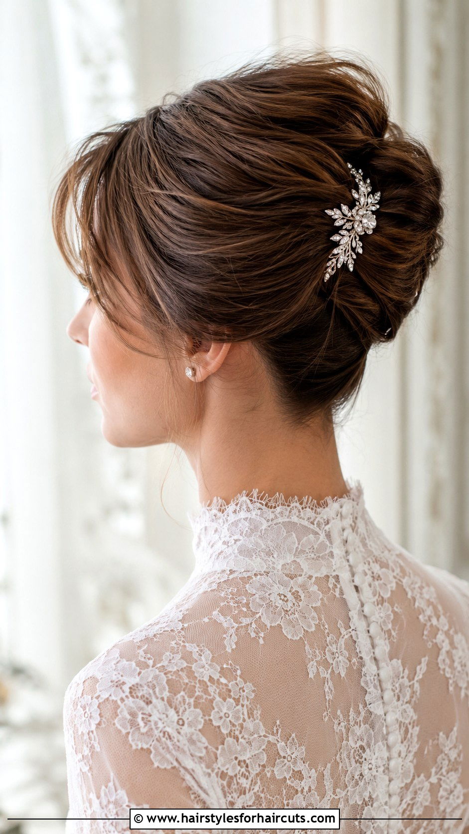 Elegant French Twist Short Hair - 25 wedding hairstyles for short length hair - 25 wedding hairstyles for short length hair