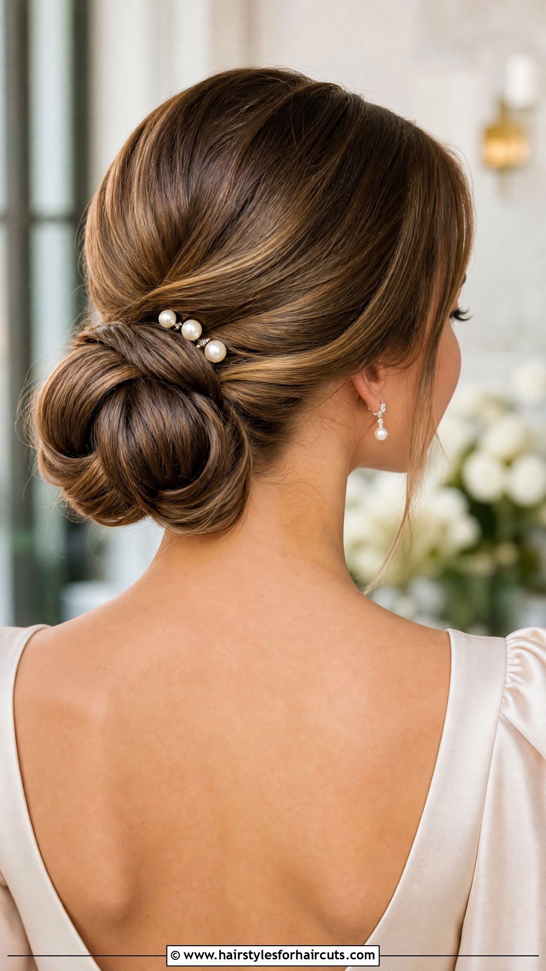 Elegant Low Chignon - 25 homecoming hairstyles for shoulder length hair - 25 homecoming hairstyles for shoulder length hair