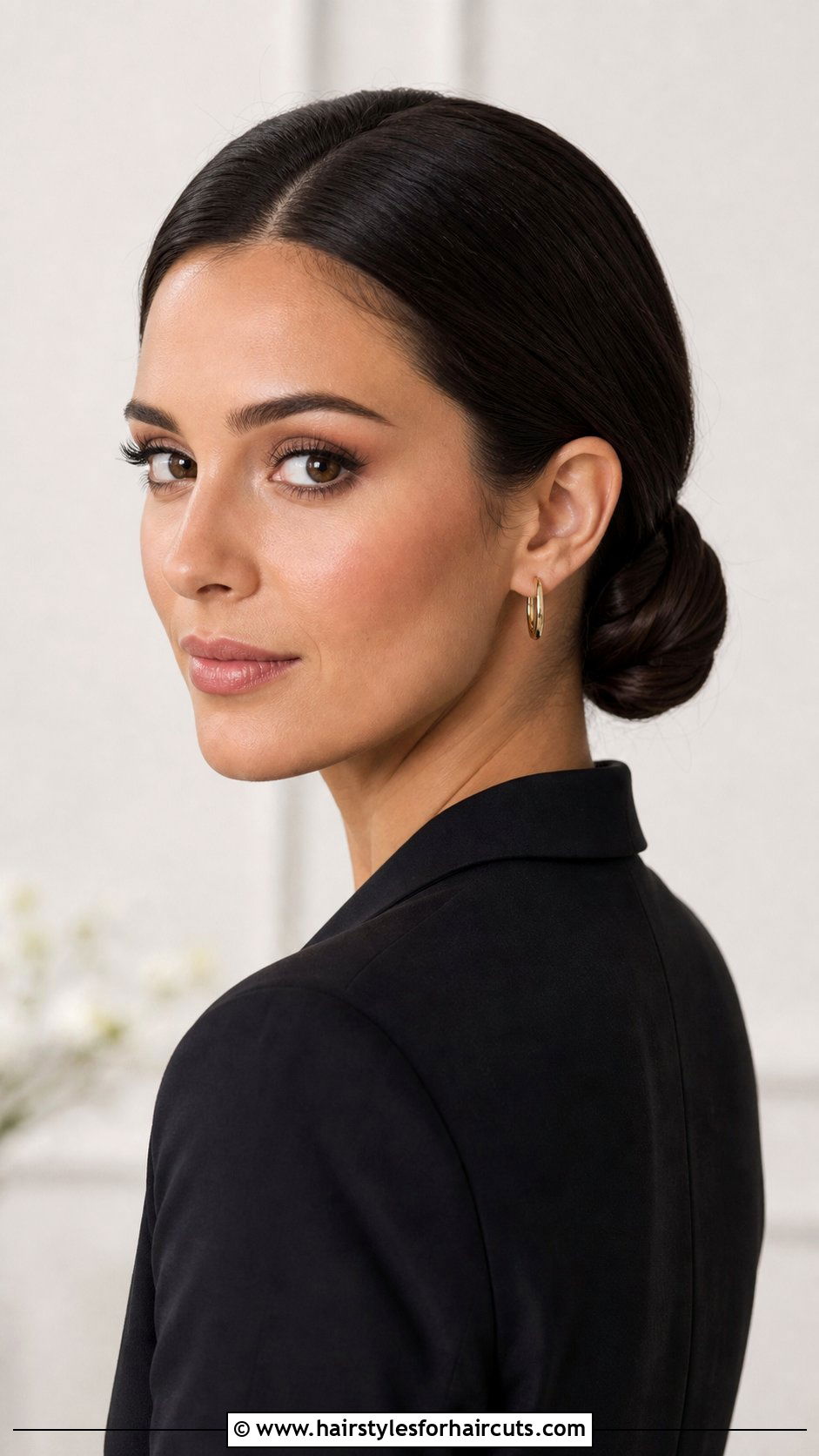 Elegant Low Twisted Bun - 25 low bun hairstyles - 25 low bun hairstyles