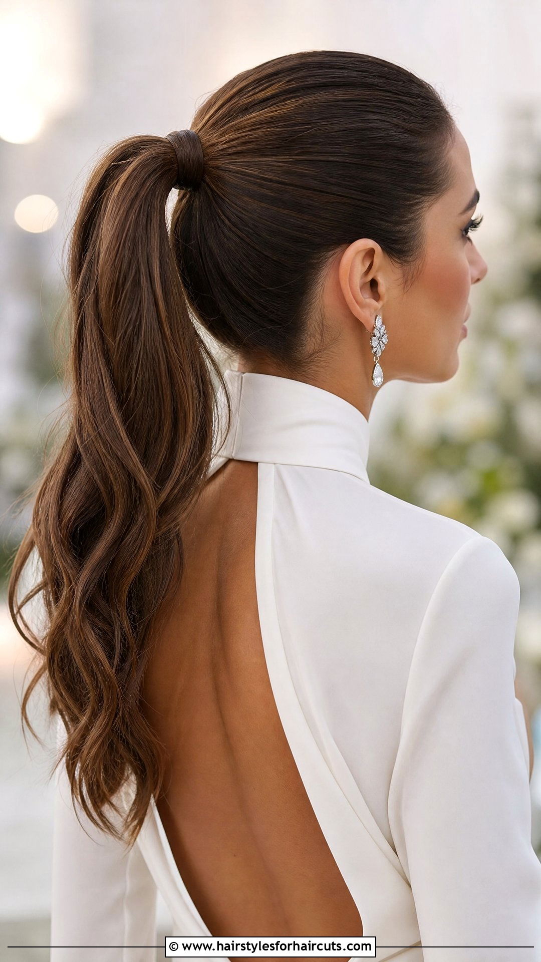 Elegant Ponytail Wedding Hairstyle - 25 wedding hairstyles medium hair - 25 wedding hairstyles medium hair