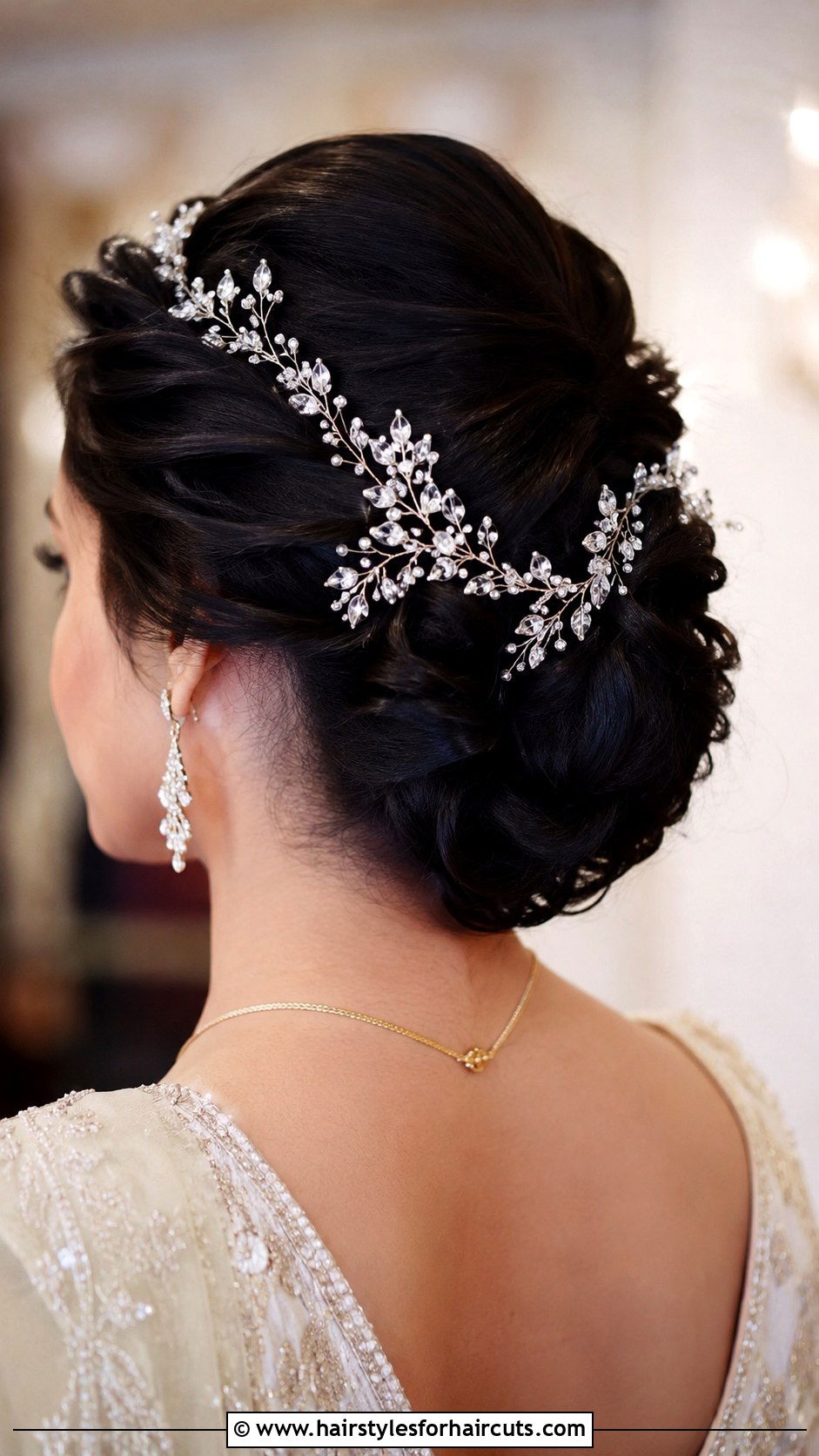 Elegant Updo Wedding Hair Vine - 25 hair vine wedding hairstyles - 25 hair vine wedding hairstyles