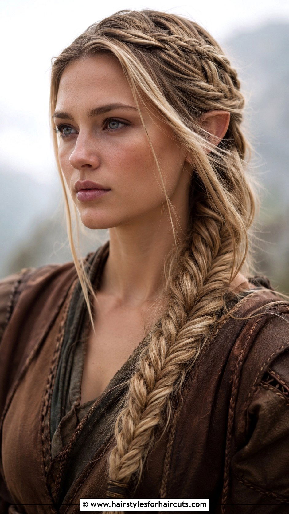 Elven Fishtail Braid Medium Hair - 25 fairy hairstyles for medium hair - 25 fairy hairstyles for medium hair