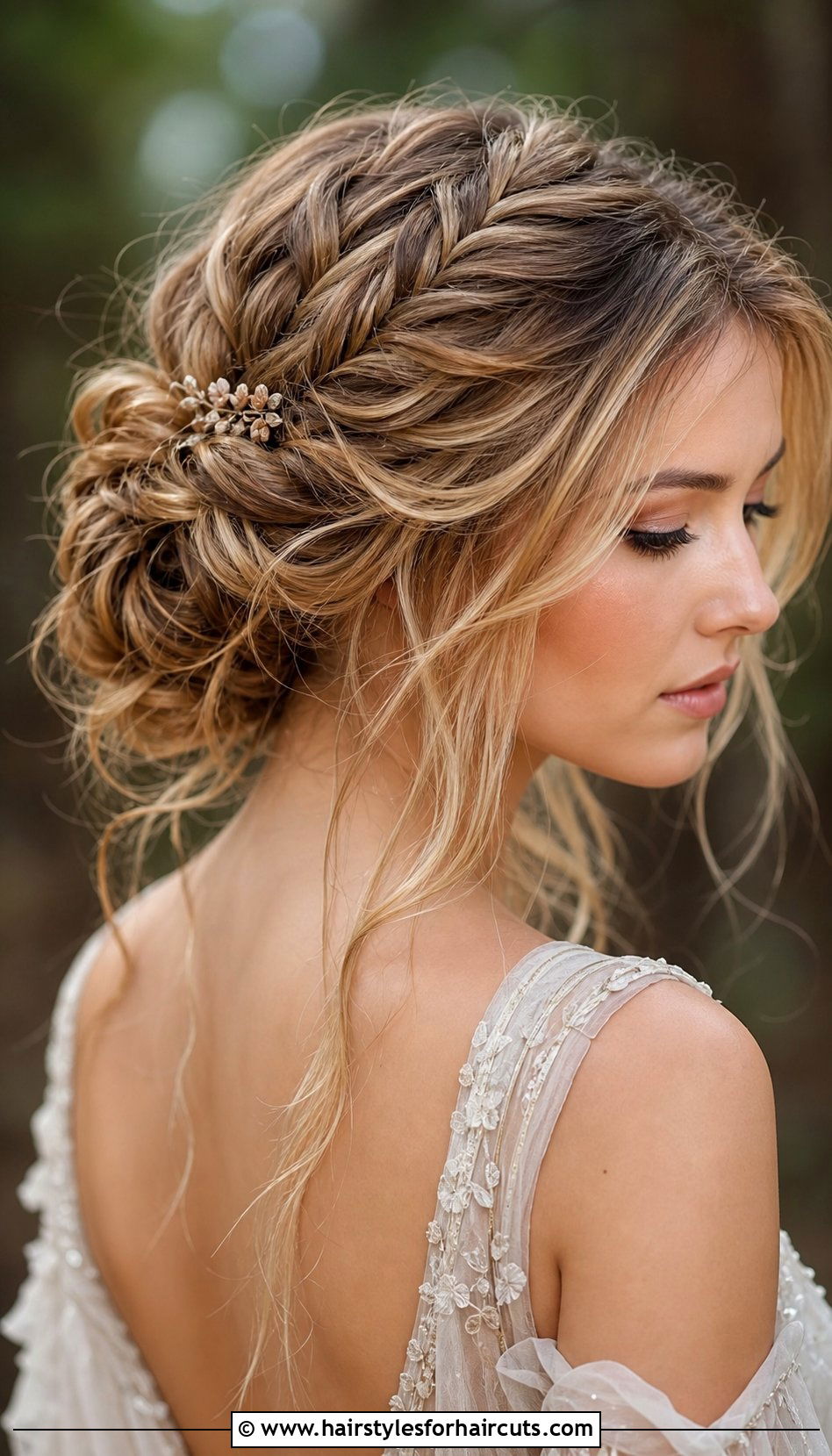 Ethereal Fishtail Updo - 25 wedding braid hairstyles for long hair - 25 wedding braid hairstyles for long hair