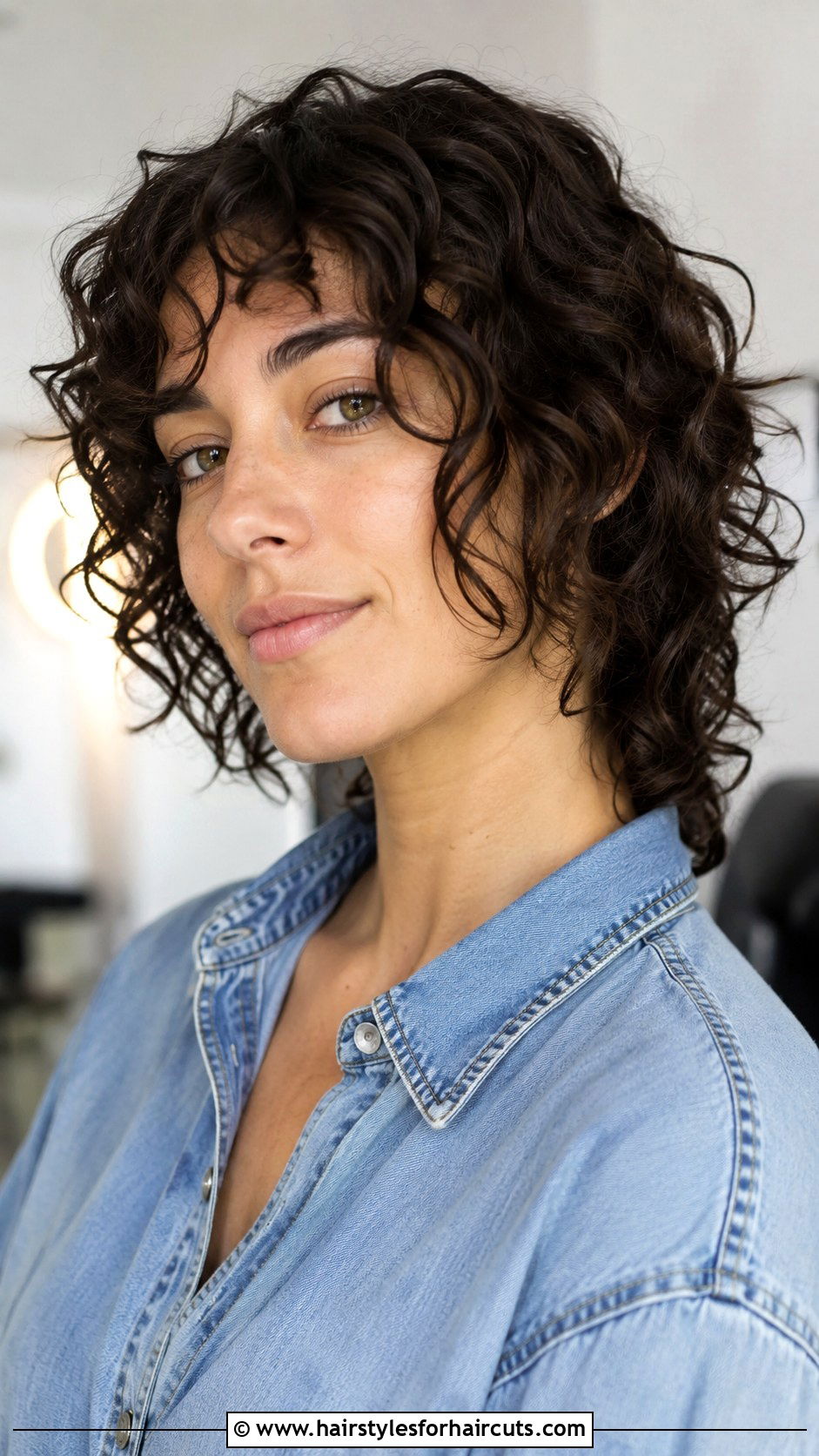 Face Framing Curly Cut - 25 fine curly hair haircuts - 25 fine curly hair haircuts