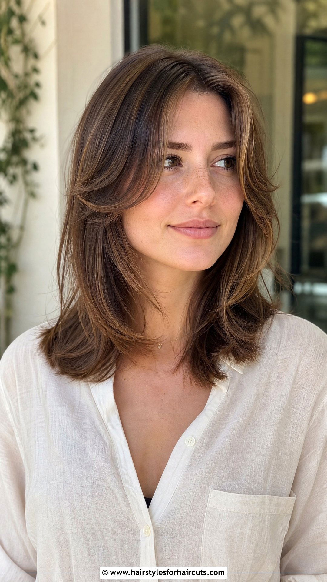 Face Framing Layered Cut - 25 shoulder length haircuts for straight fine hair - 25 shoulder length haircuts for straight fine hair