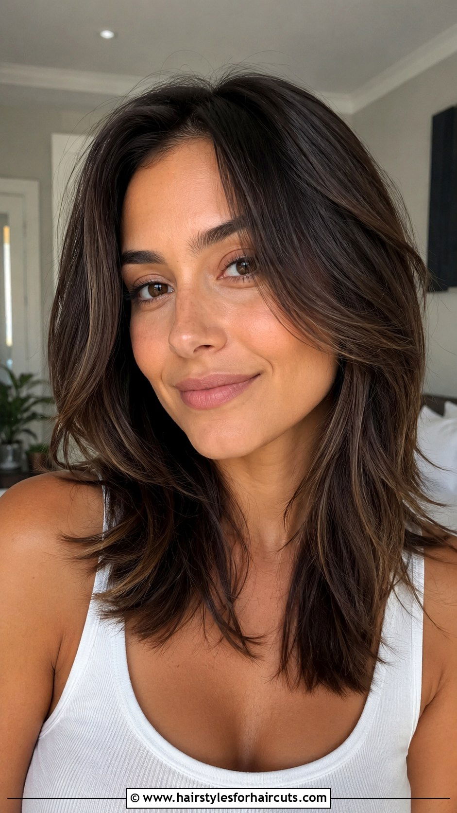 Face Framing Layered Haircut - 25 haircuts for bushy hair - 25 haircuts for bushy hair