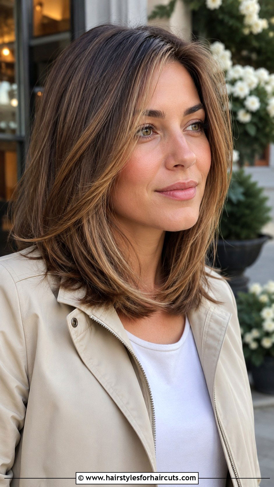 Face Framing Layers Haircut - 25 getting haircuts - 25 getting haircuts