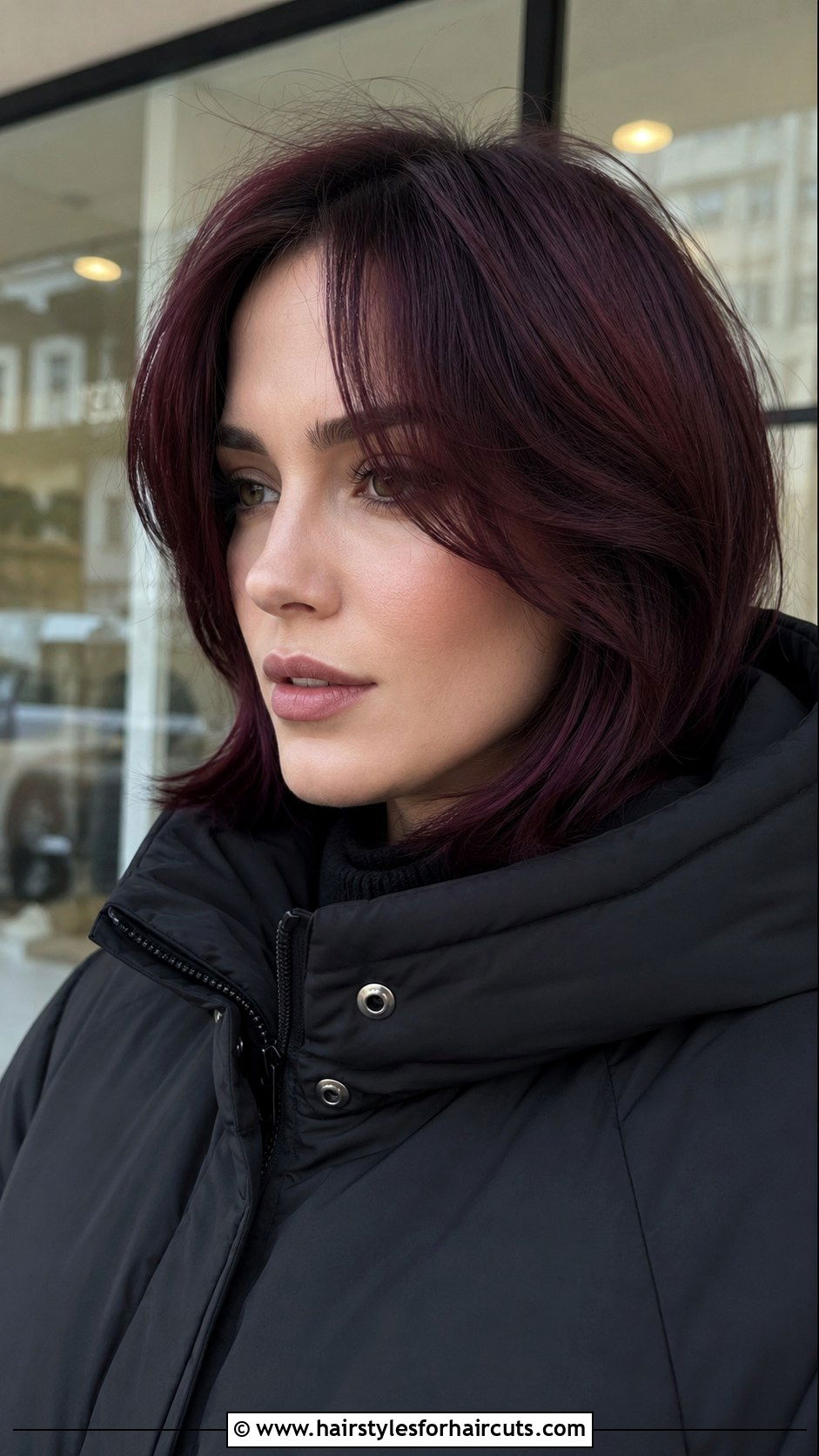 Face Framing Layers With Burgundy - 25 haircuts and color - 25 haircuts and color
