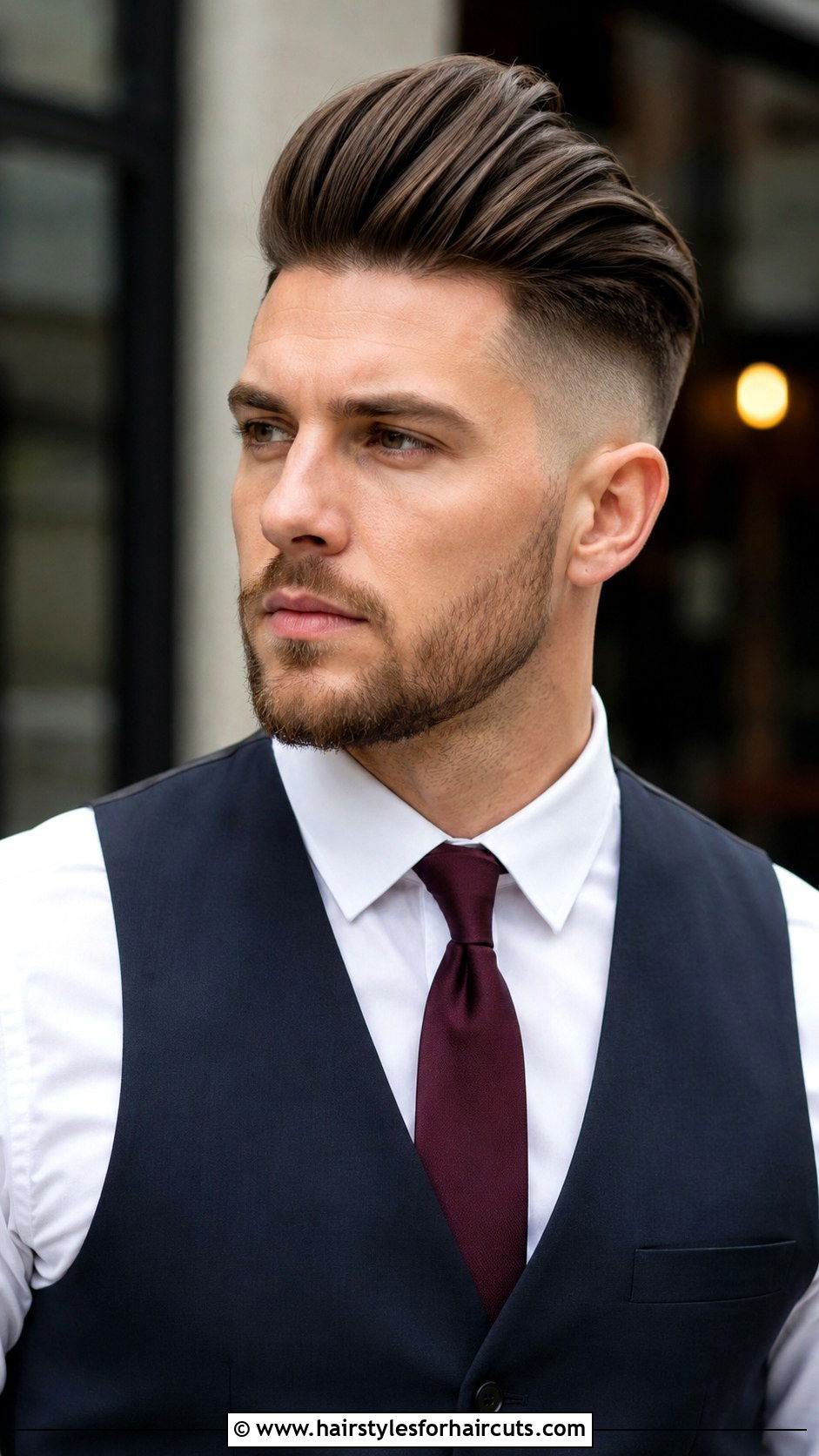 Fade Pompadour - 25 shaving hairstyles - 25 shaving hairstyles