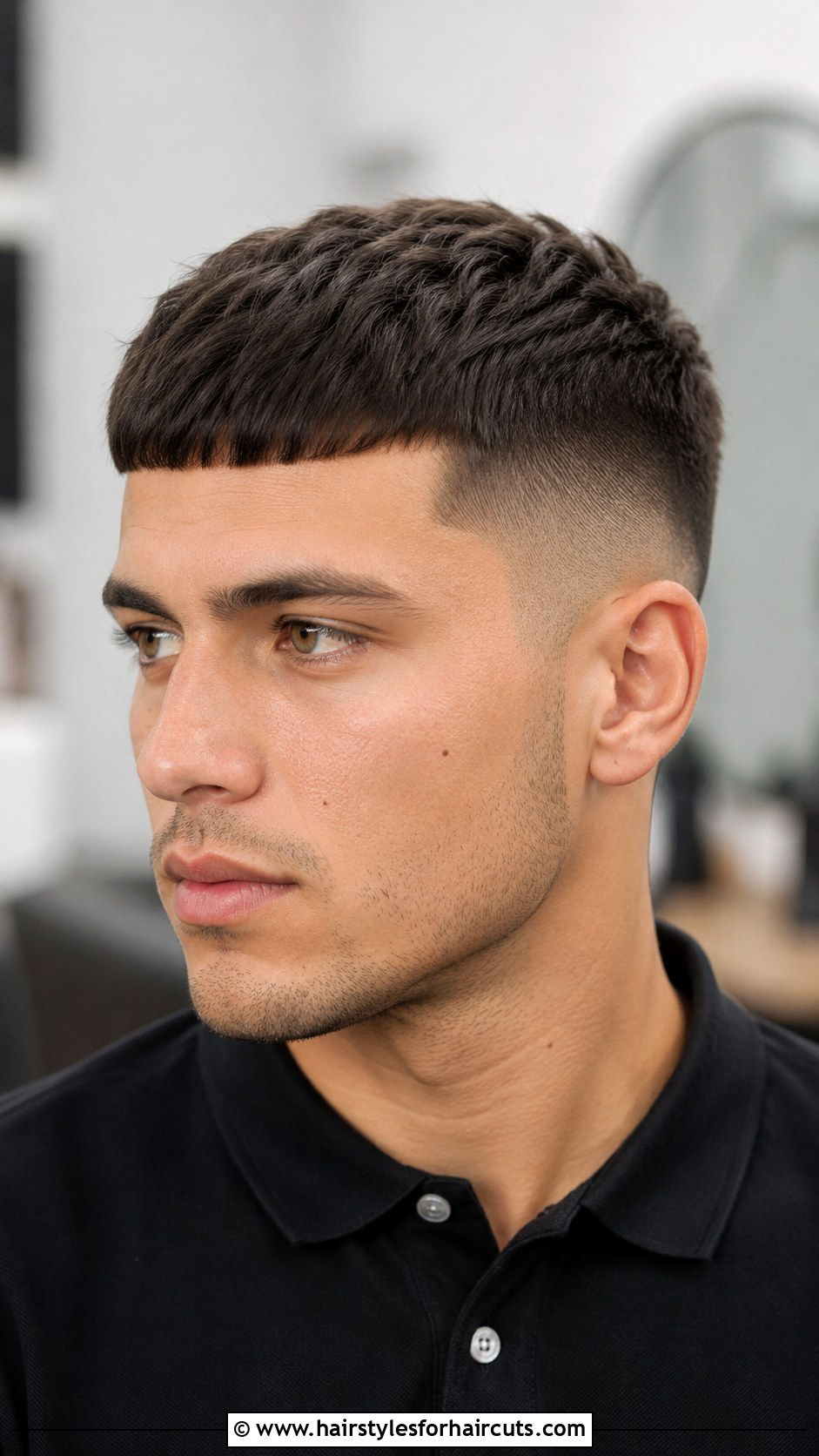 Fade With Caesar Cut - 25 fade haircuts with short hair - 25 fade haircuts with short hair