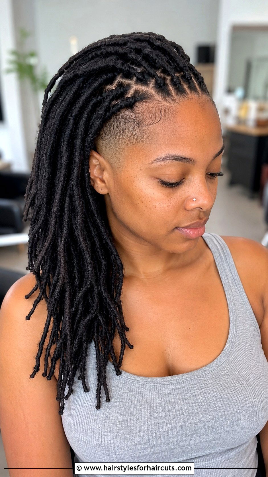 Fade With Crochet Faux Locs - 25 fade african ladies haircuts - 25 fade african ladies haircuts