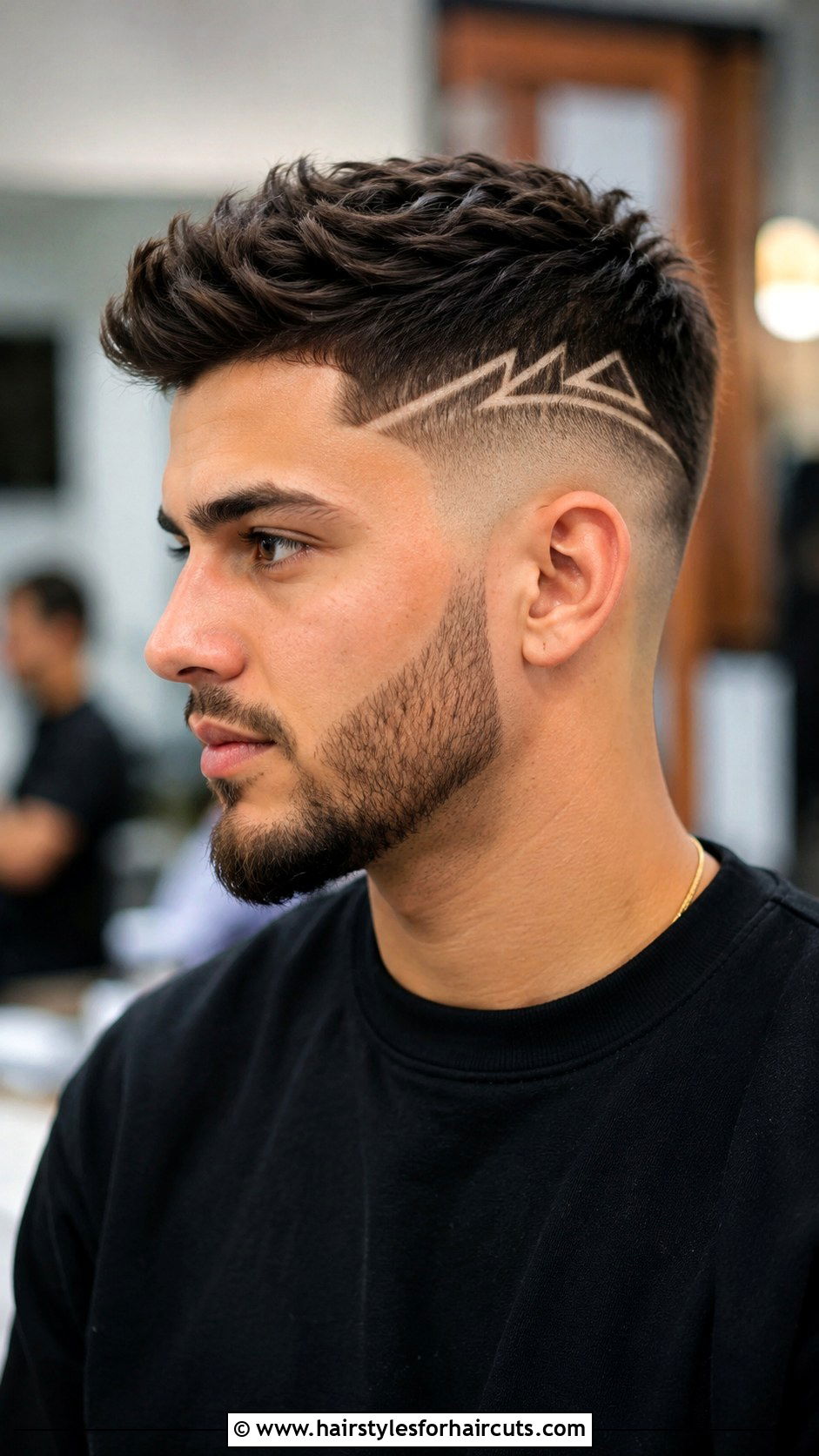 Fade With Design Lines - 25 black hair fade haircuts - 25 black hair fade haircuts