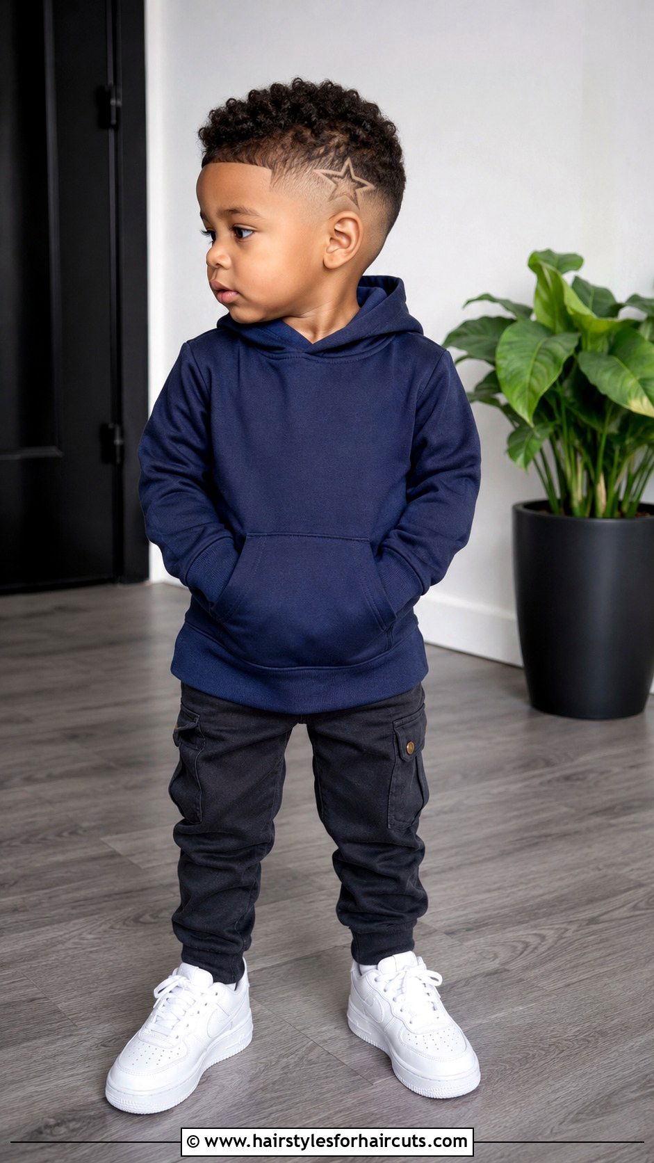 Fade With Design - 25 baby boy first haircuts - 25 baby boy first haircuts