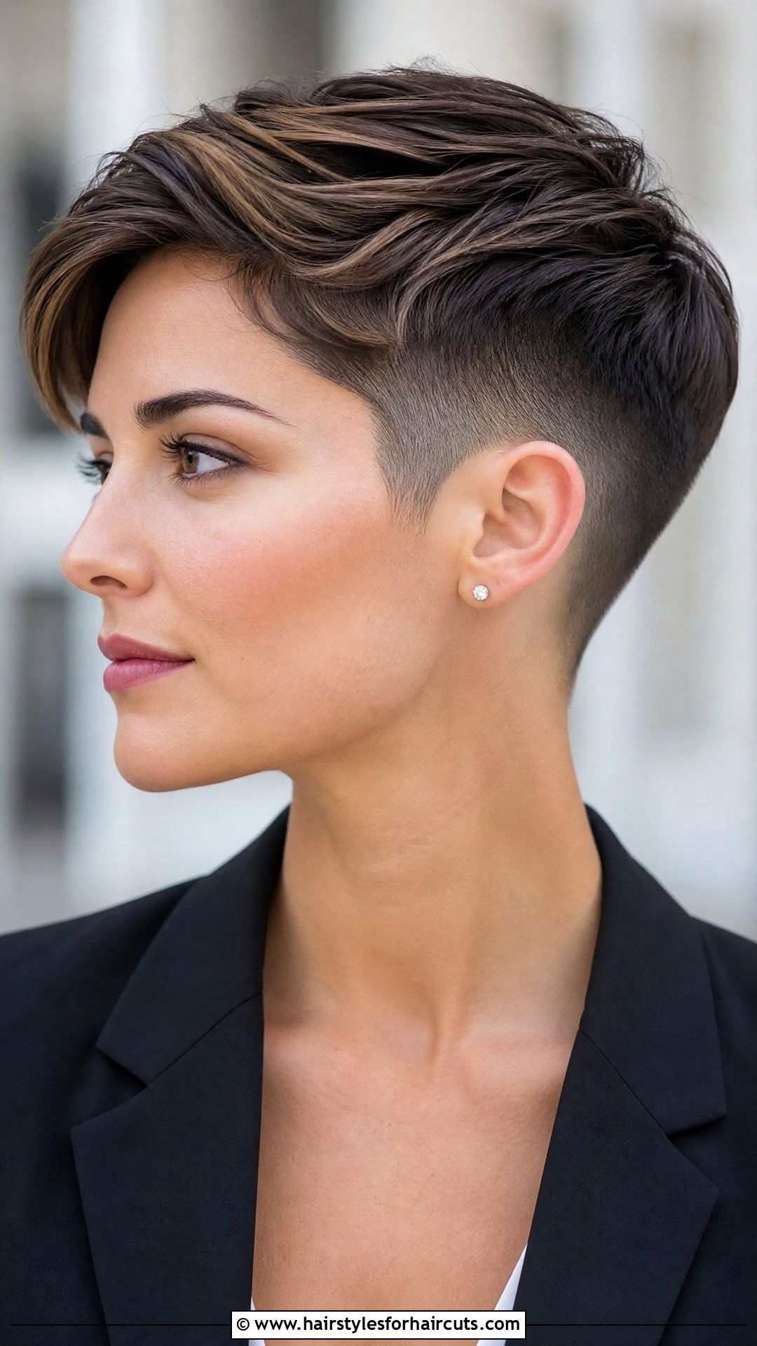Fade With Feathered Layers - 25 fade african ladies haircuts - 25 fade african ladies haircuts