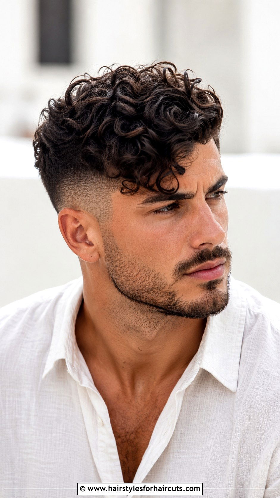 Fade With Side Swept Curls - 25 bellingham haircuts - 25 bellingham haircuts