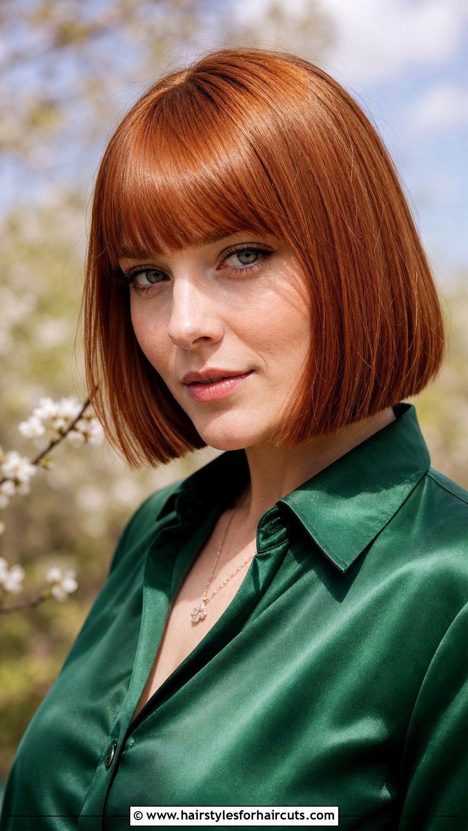 Fair Skin Copper Bob Haircut - 25 fair hairstyles - 25 fair hairstyles