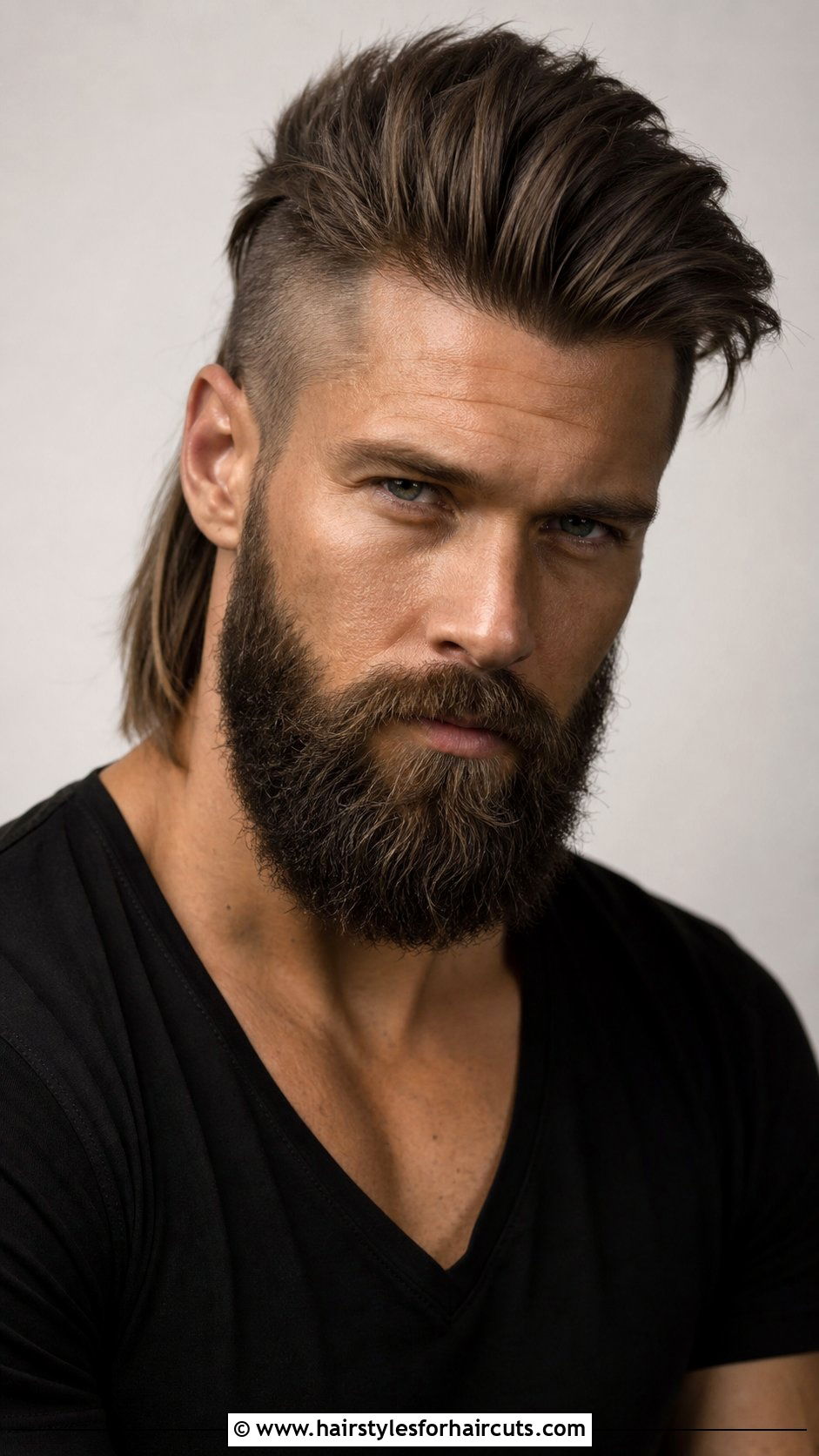 Faux Hawk Long Hair With Beard - 25 long hairstyles with beard - 25 long hairstyles with beard