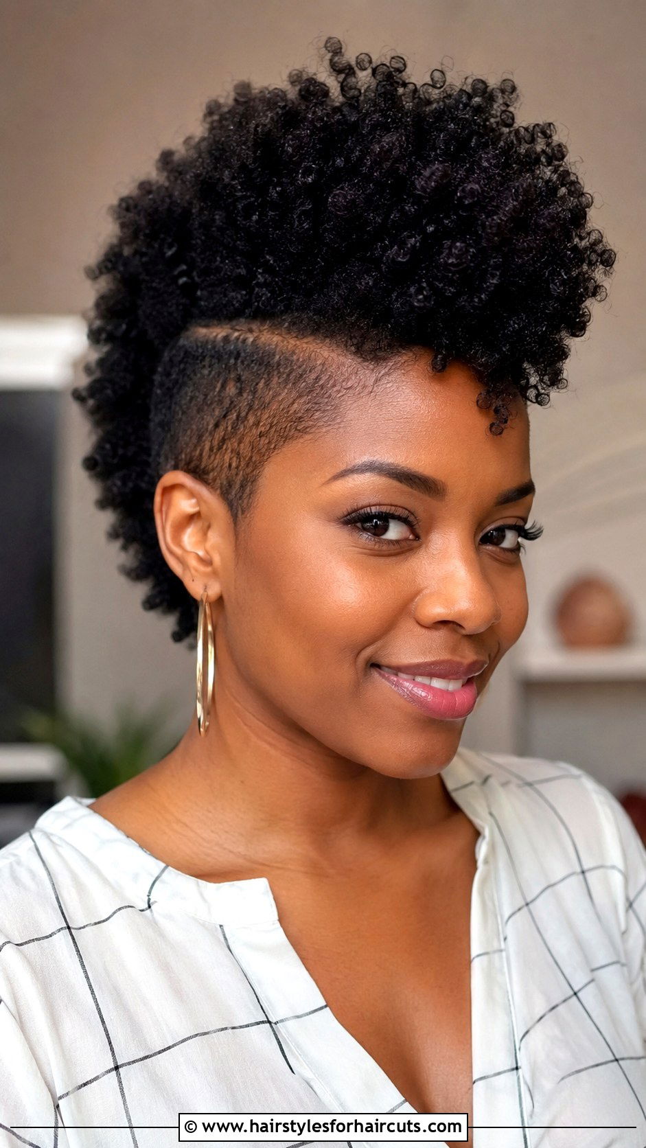 Faux Hawk Natural Hairstyle - 25 church hairstyles for black hair - 25 church hairstyles for black hair