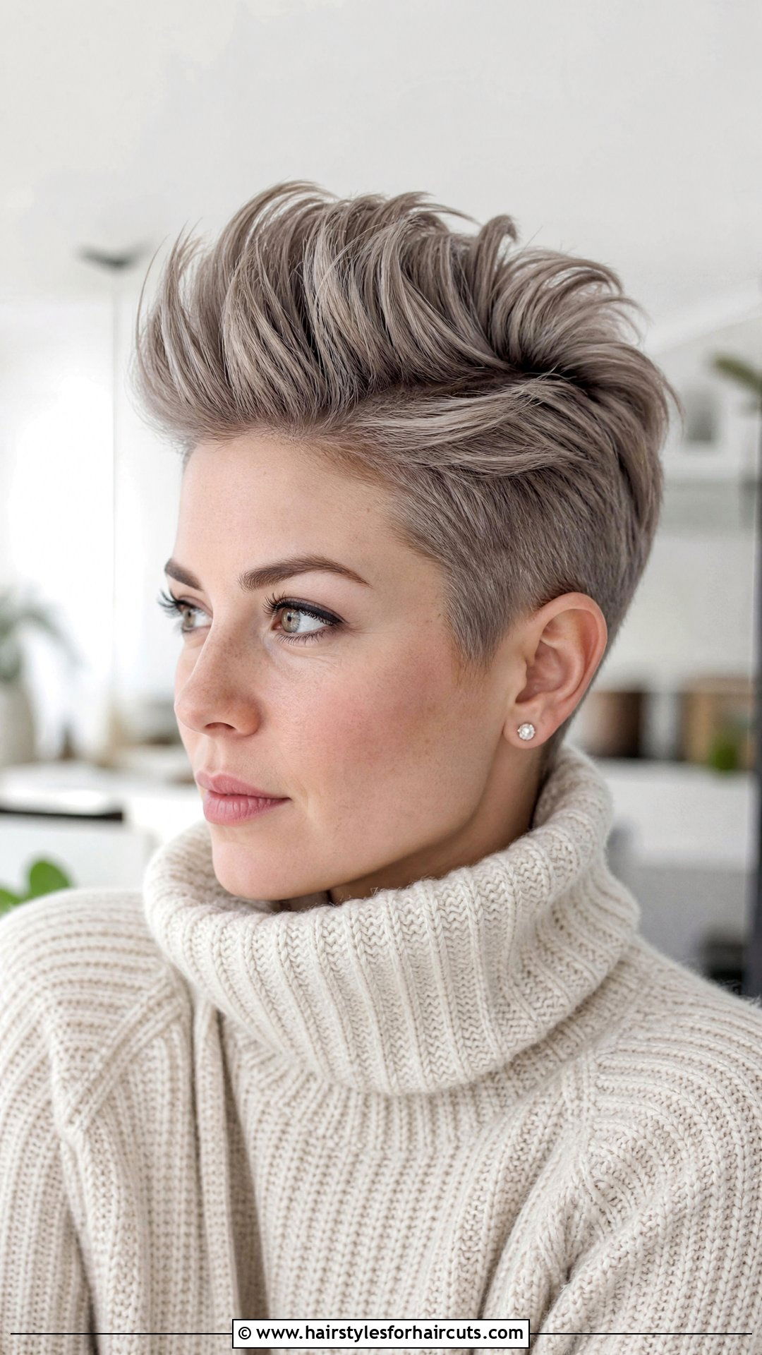 Faux Hawk Short Hair Winter - 25 cute winter hairstyles for short hair - 25 cute winter hairstyles for short hair