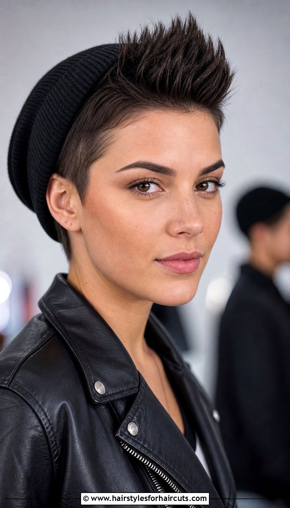 Faux Hawk Short Hair With Beanie - 25 hat hairstyles for short hair - 25 hat hairstyles for short hair