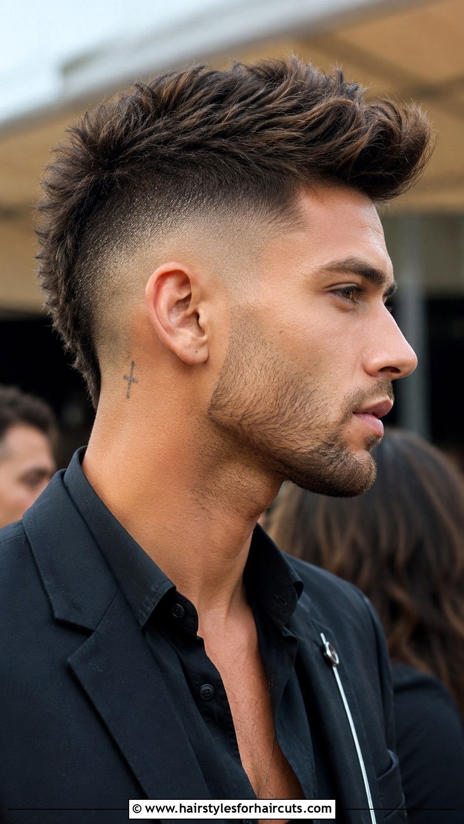 Faux Hawk Skin Fade - 25 long hair skin fade haircuts - 25 long hair skin fade haircuts