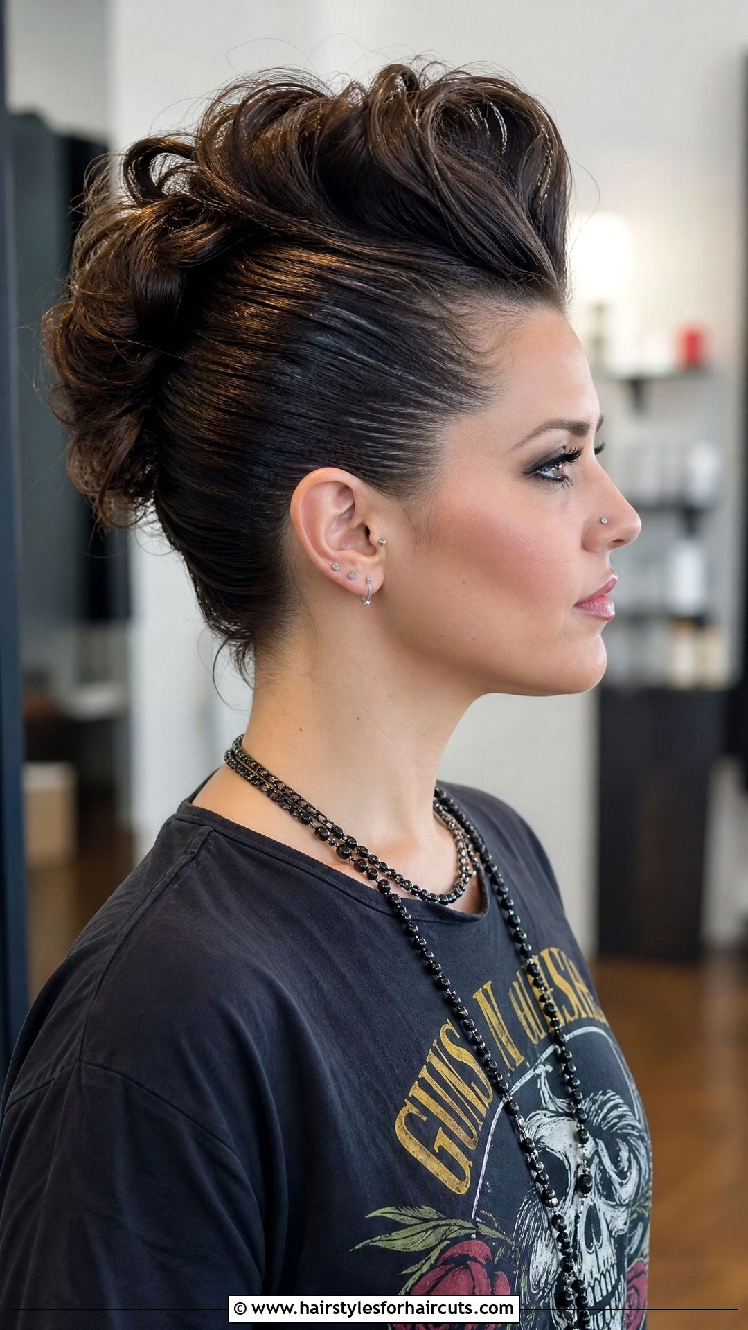 Faux Hawk Updo - 25 beginner easy updo hairstyles for short hair - 25 beginner easy updo hairstyles for short hair