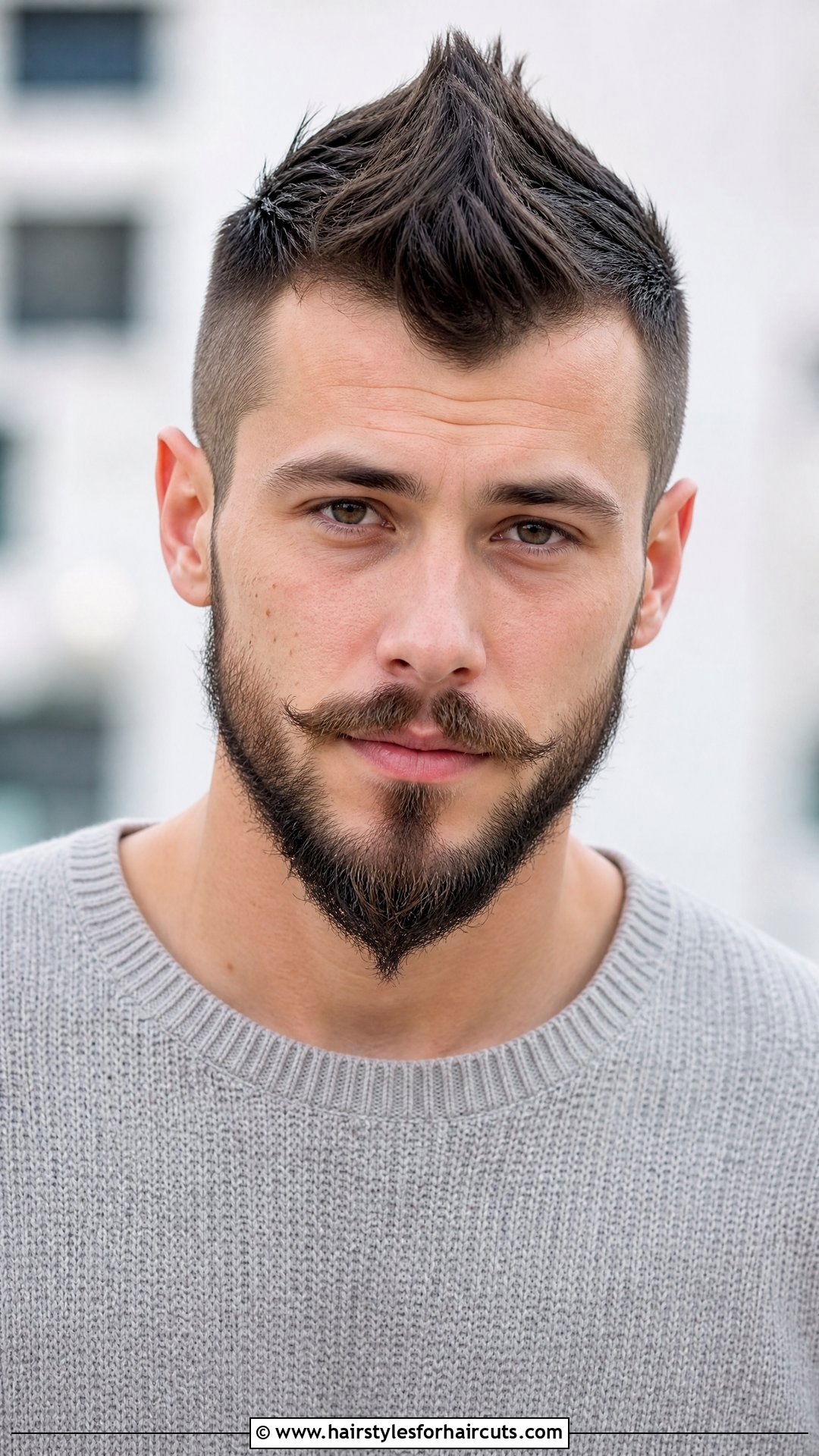 Faux Hawk With Anchor Beard - 25 haircuts and beard trims - 25 haircuts and beard trims
