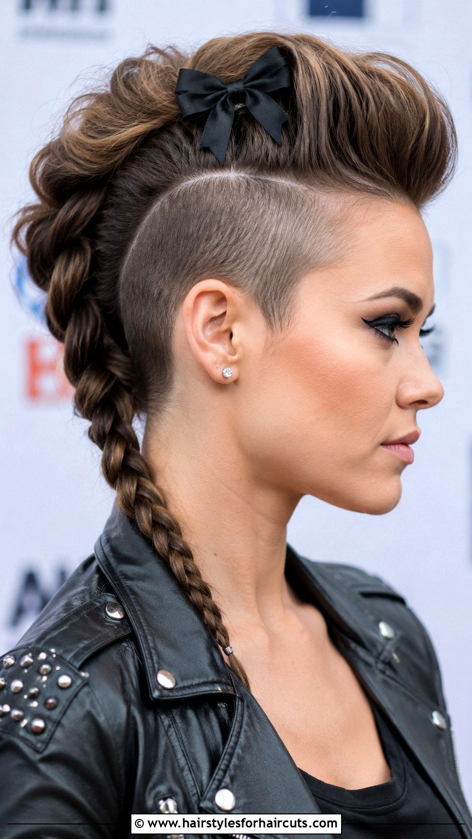 Faux Hawk With Bow - 25 bow hairstyles on black hair - 25 bow hairstyles on black hair