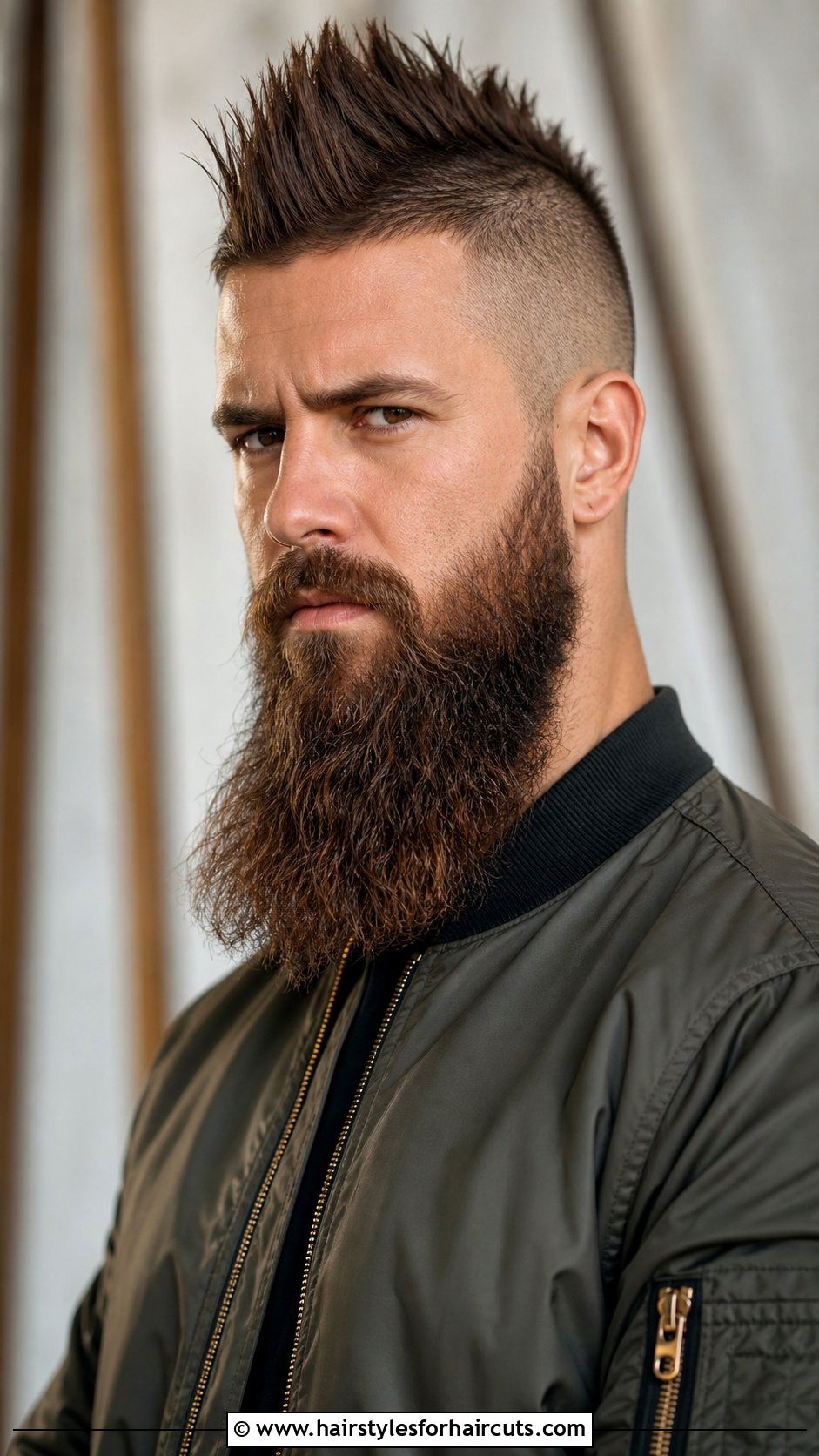 Faux Hawk With Long Beard - 25 long beard short hairstyles - 25 long beard short hairstyles