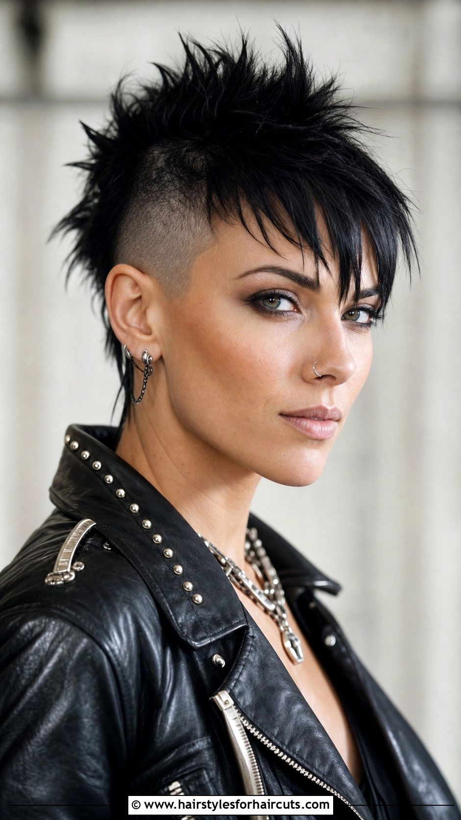 Faux Hawk With Textured Fringe - 25 hairstyles fringe - 25 hairstyles fringe