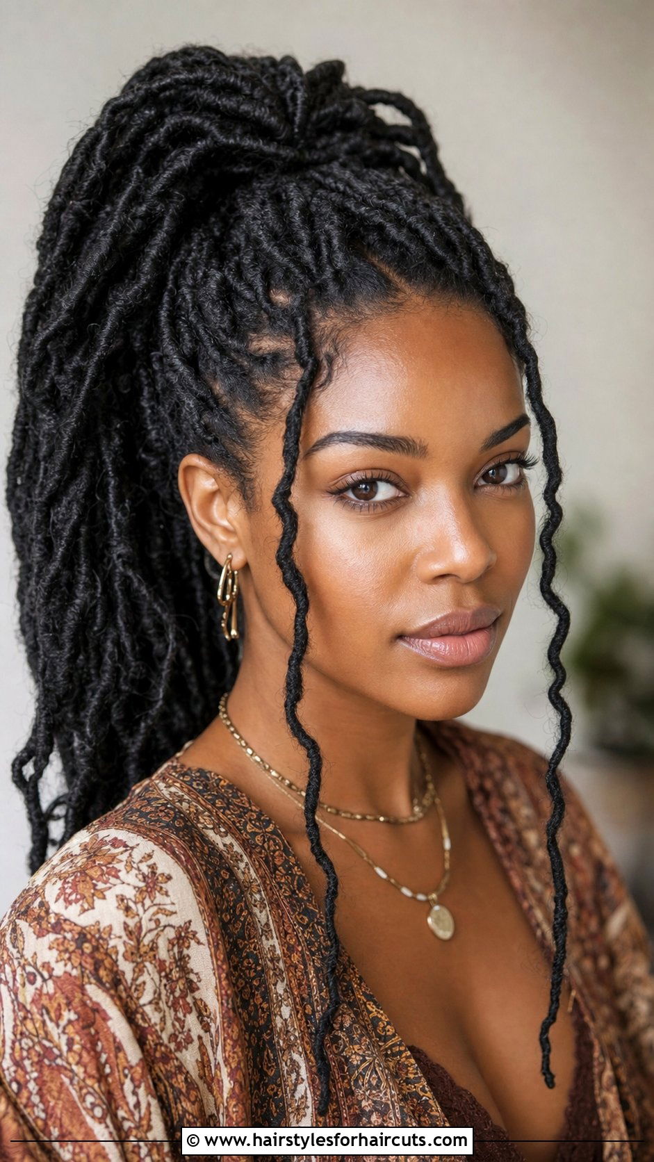 Faux Loc Braid Ponytail - 25 cute braid ponytail hairstyles for black hair - 25 cute braid ponytail hairstyles for black hair