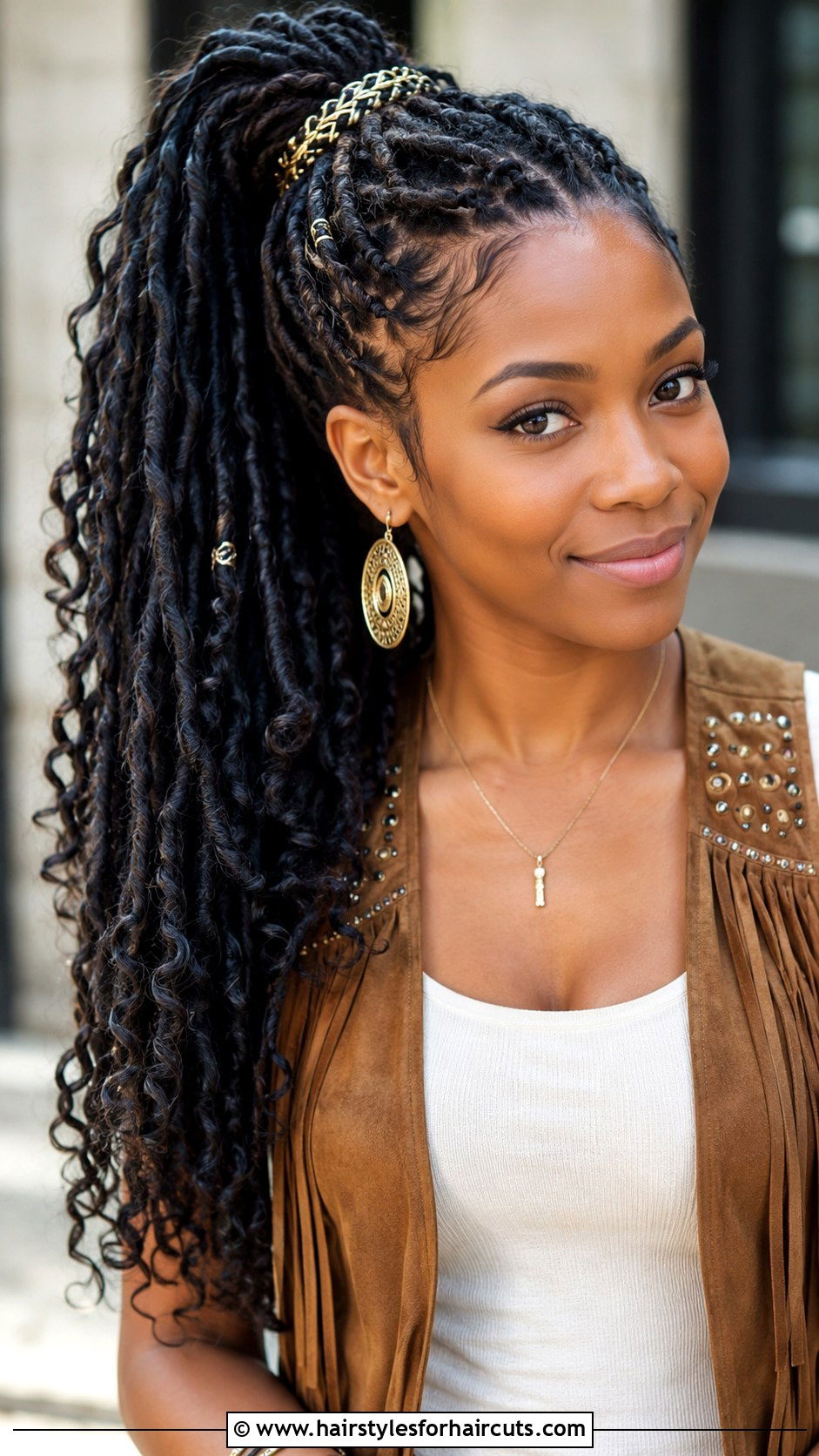 Faux Loc Braid Ponytail - 25 braid ponytail hairstyles for black hair - 25 braid ponytail hairstyles for black hair