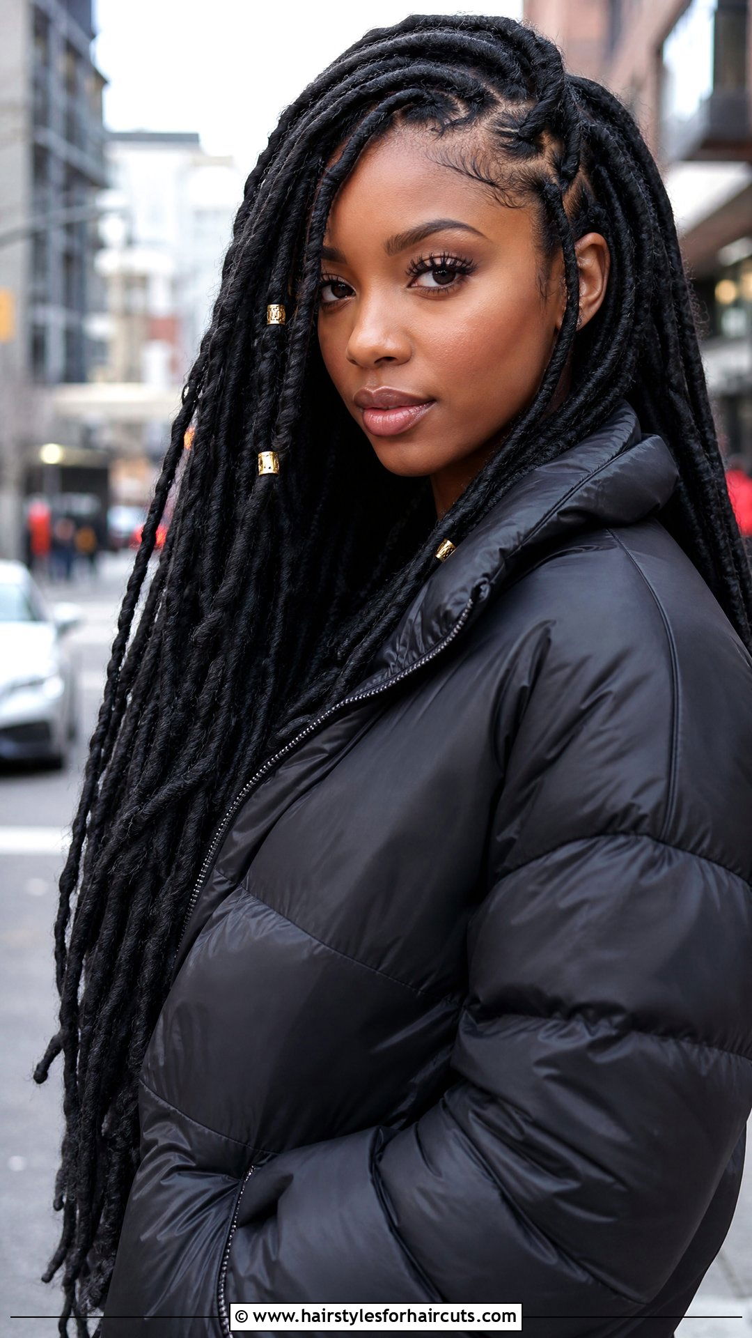 Faux Locs - 25 winter hairstyles for black hair - 25 winter hairstyles for black hair