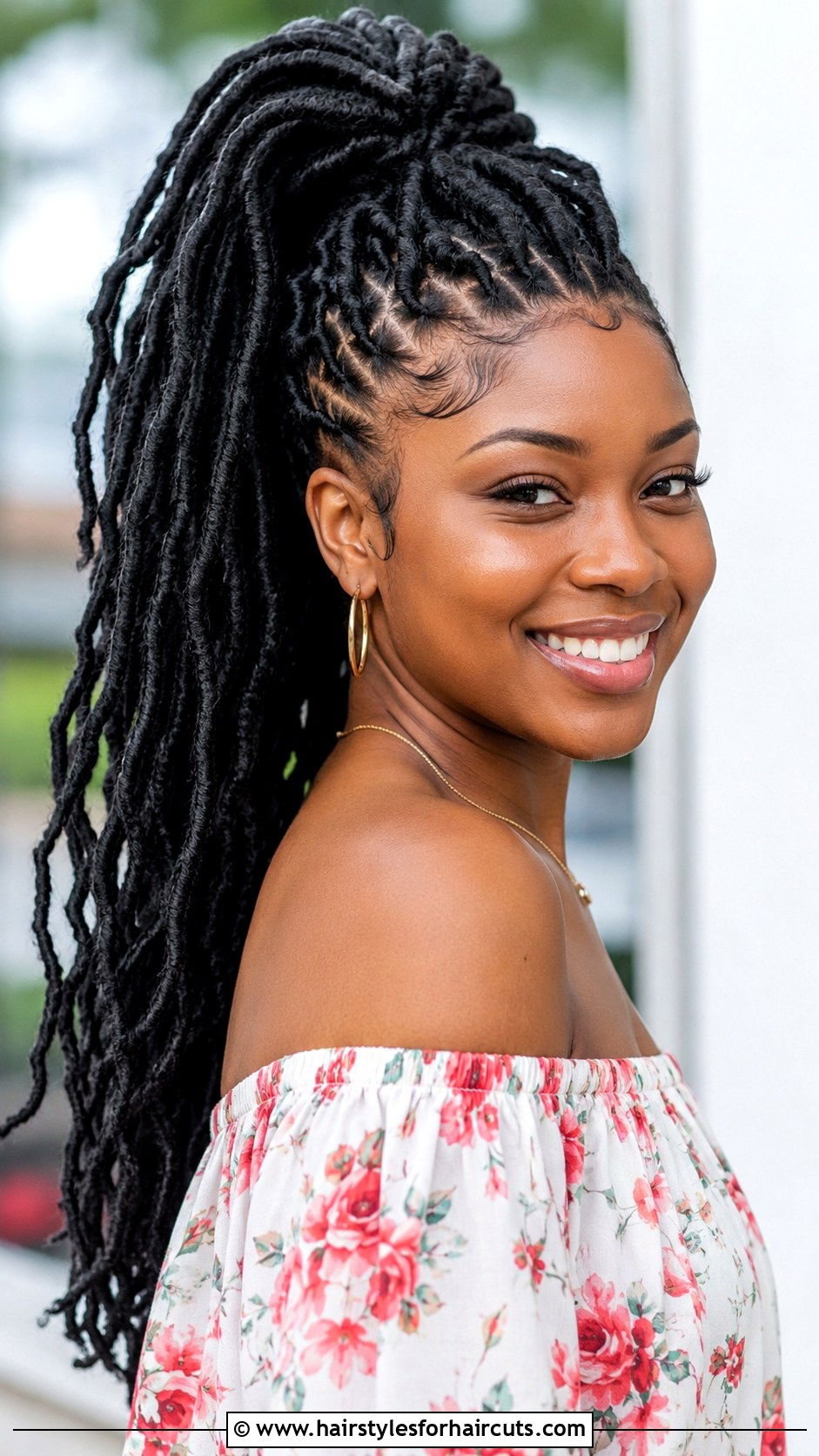 Faux Locs High Ponytail - 25 fake ponytail hairstyles for black hair - 25 fake ponytail hairstyles for black hair
