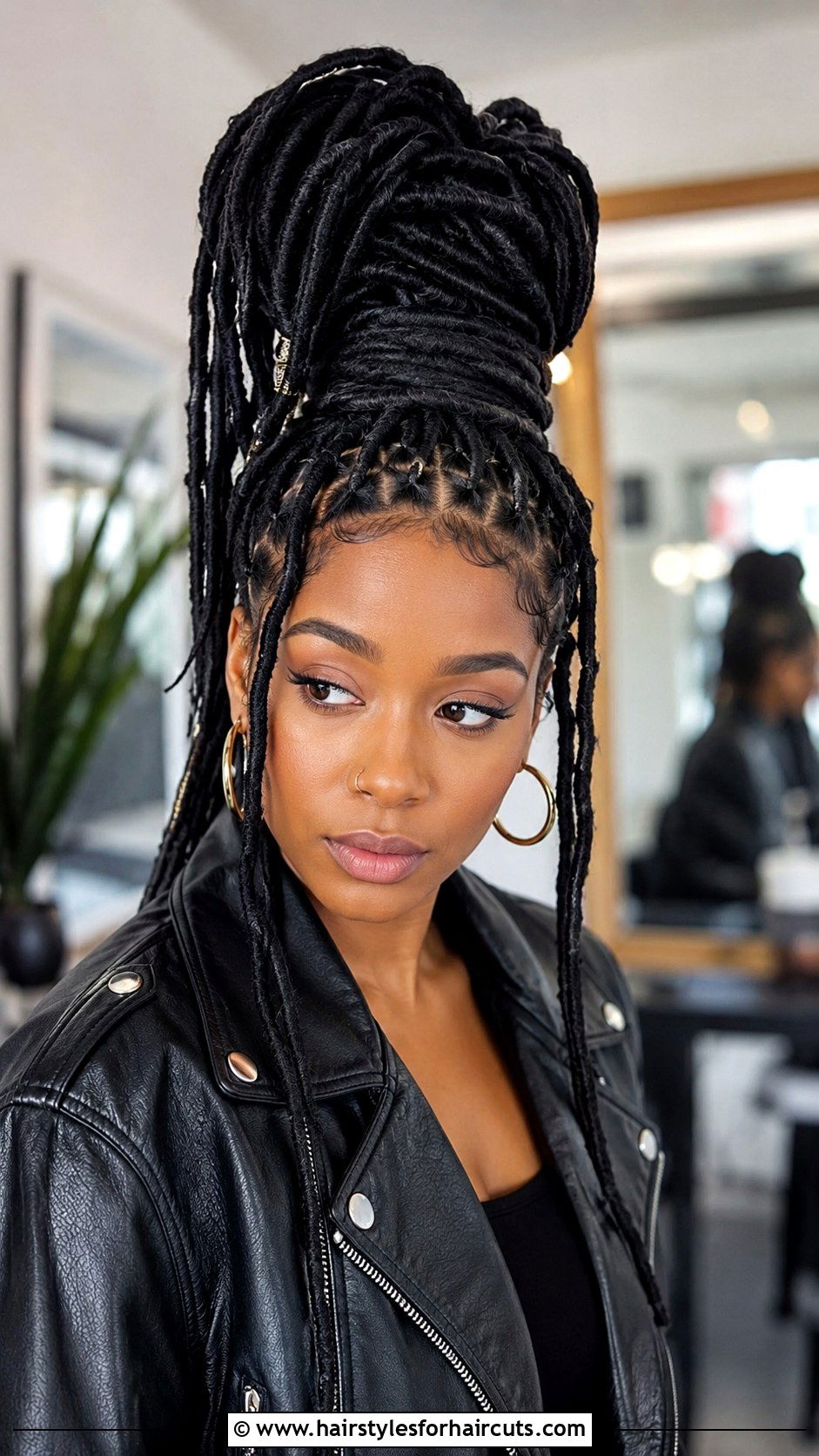 Faux Locs Updo - 25 braided updo hairstyles black hair - 25 braided updo hairstyles black hair