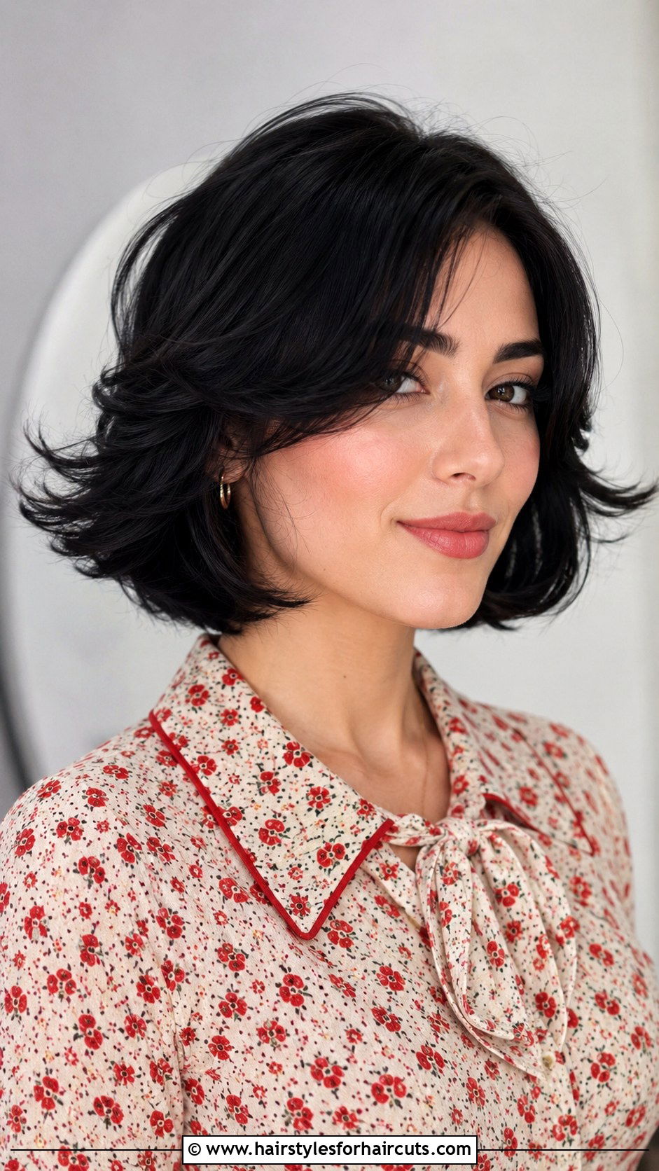 Feathered Black Bob - 25 black bob hairstyles - 25 black bob hairstyles