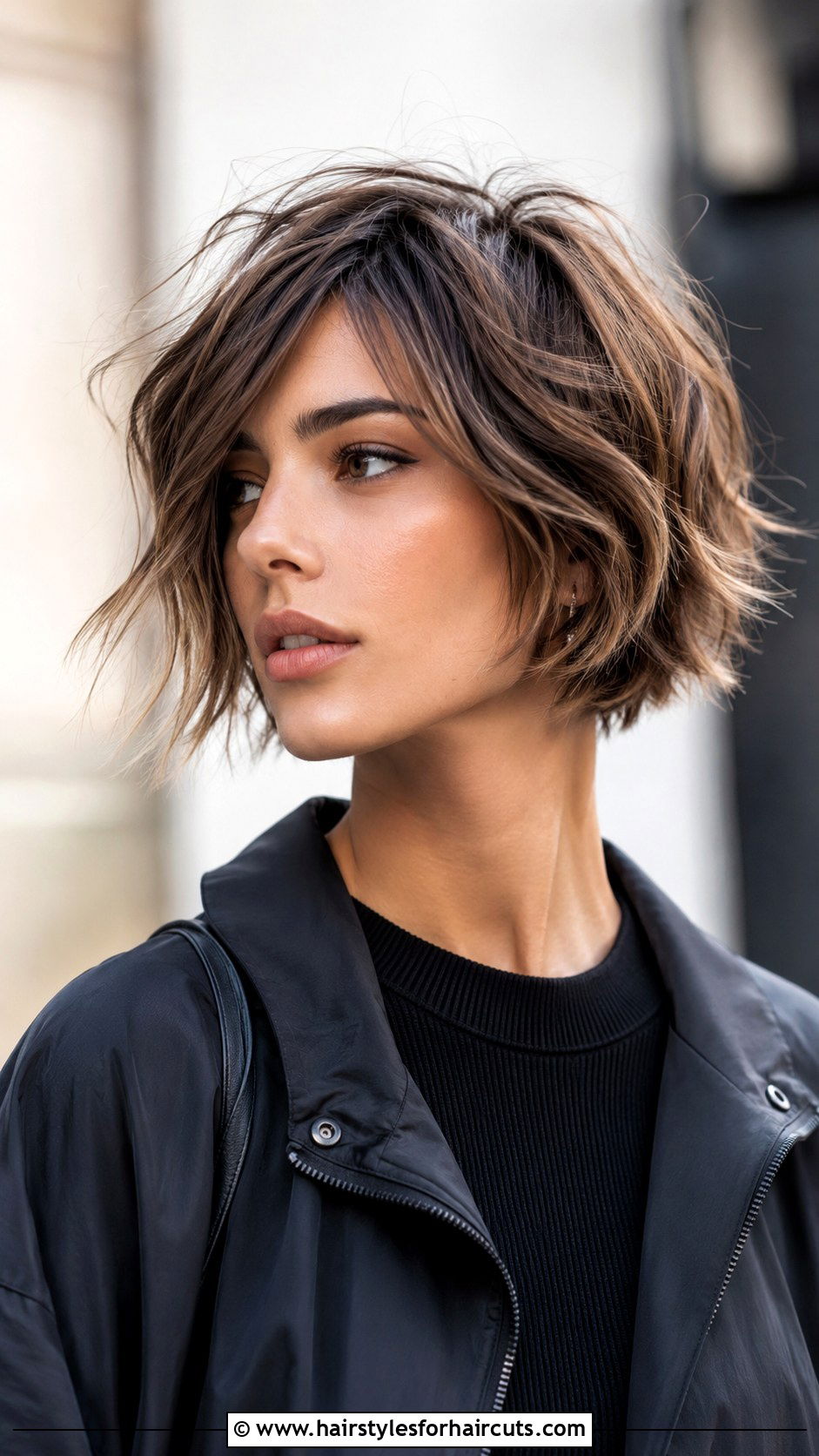 Feathered Choppy Bob - 25 feathered bob hairstyles for fine hair - 25 feathered bob hairstyles for fine hair