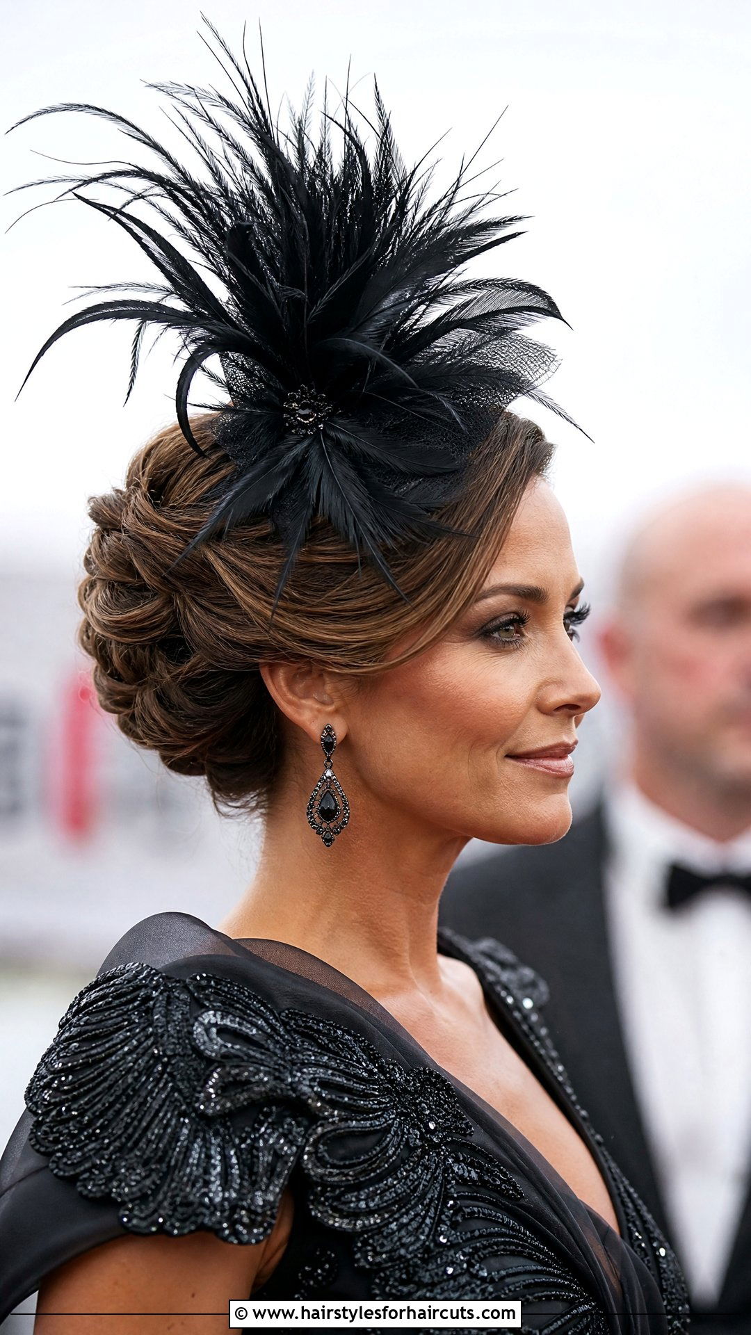 Feathered Fascinators For Event Updos - 25 hair accessories for updos hairstyles - 25 hair accessories for updos hairstyles