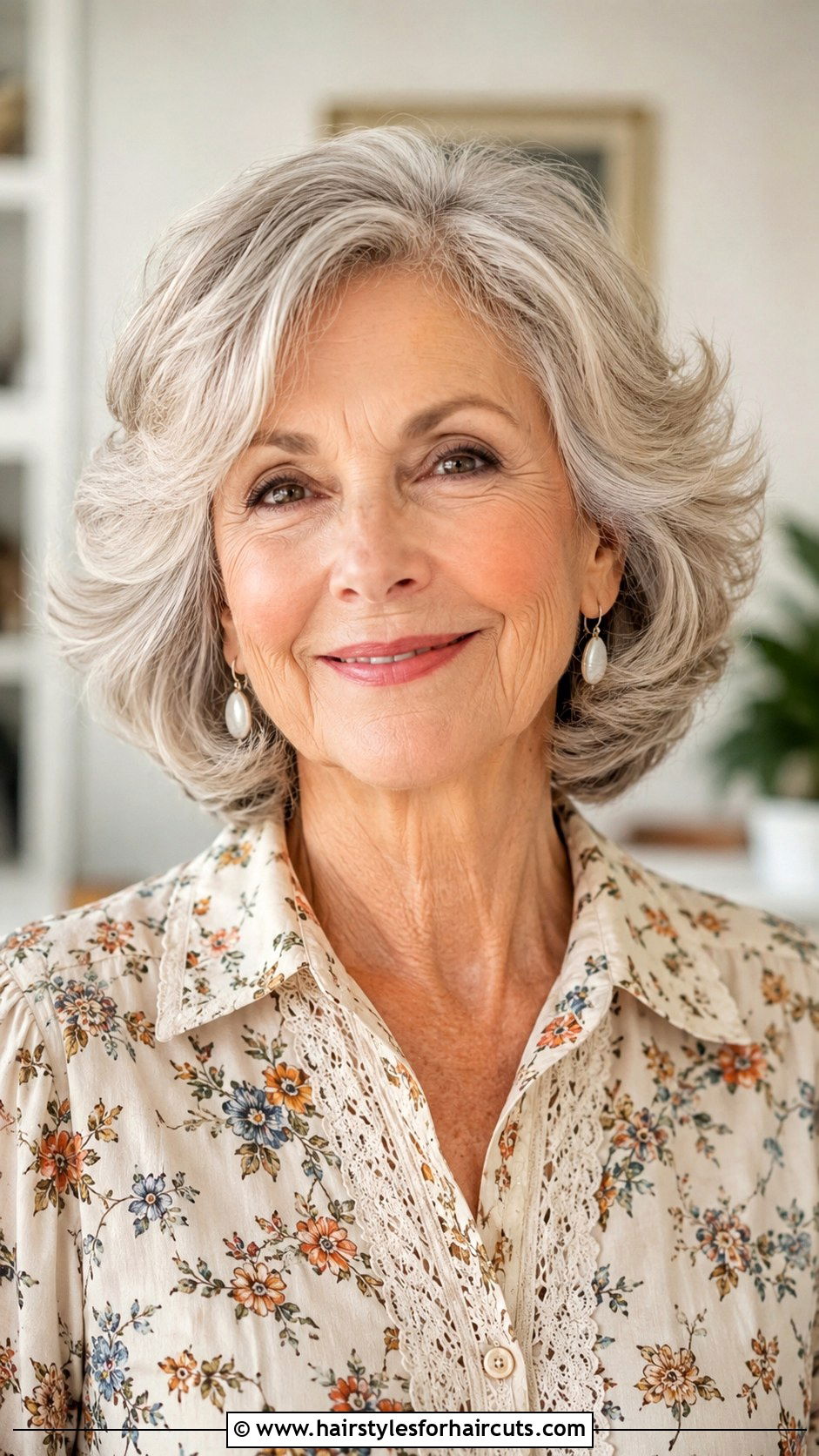 Feathered Flip - 25 hairstyles for women over 65 - 25 hairstyles for women over 65