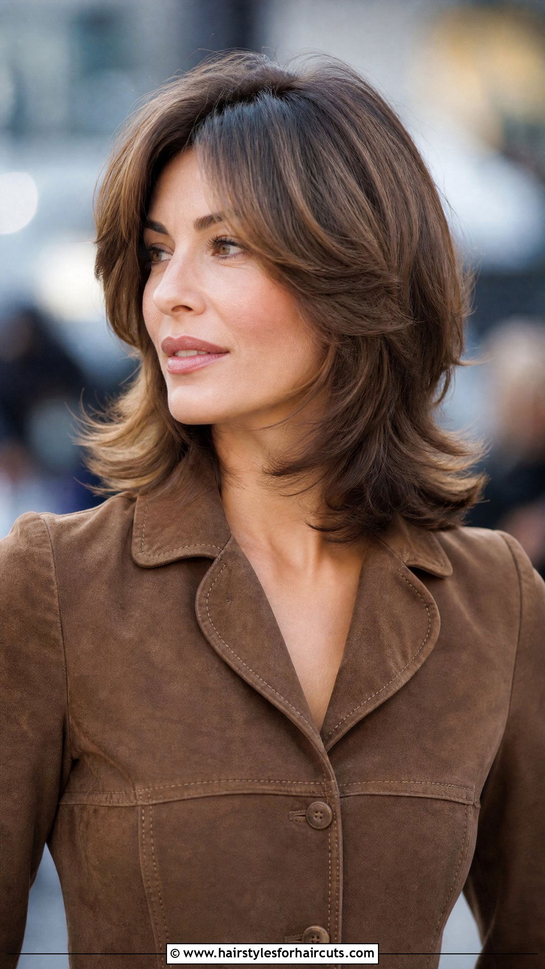 Feathered Layers Haircut - 25 hairstyles for round face shape - 25 hairstyles for round face shape