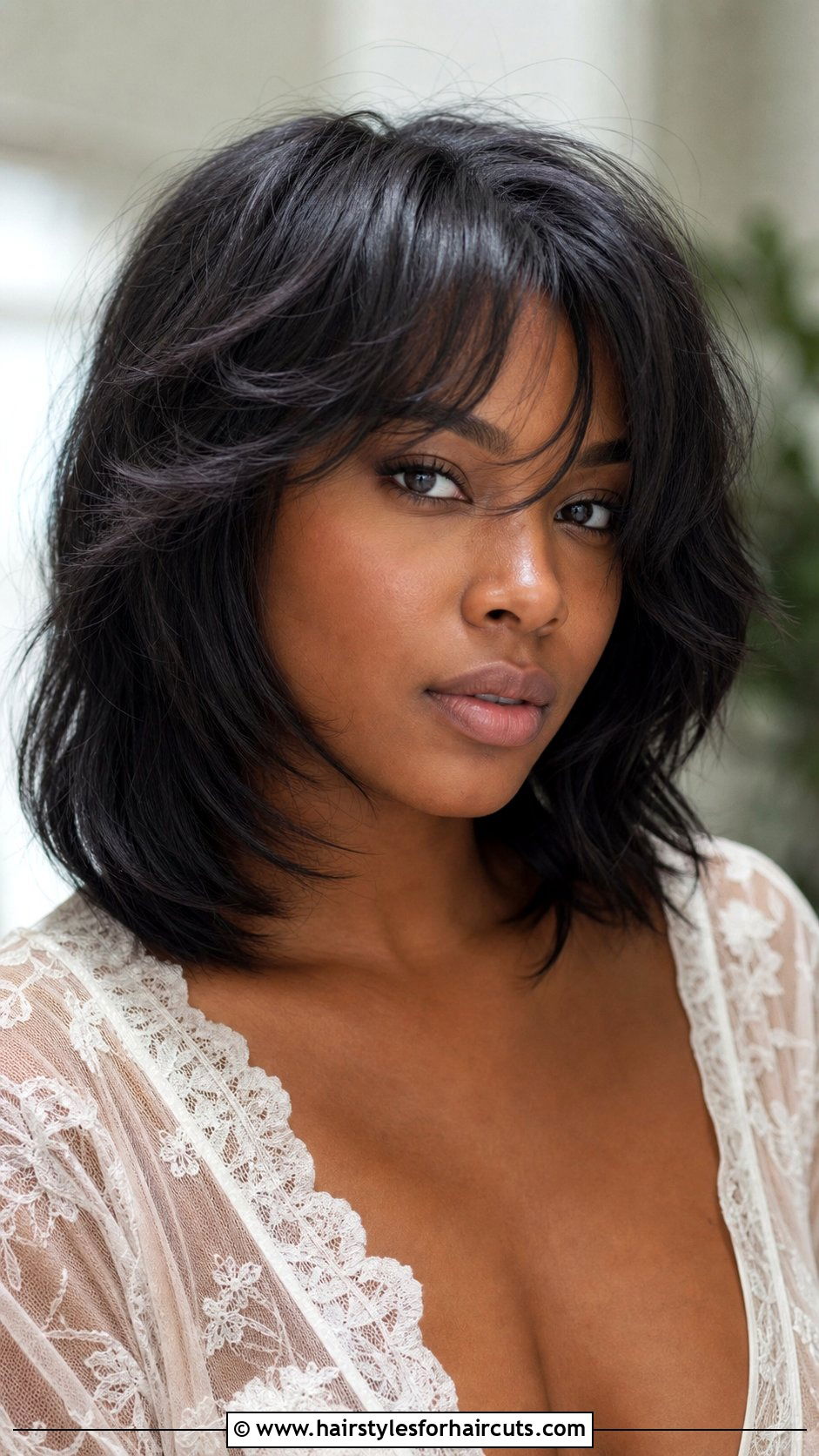 Feathered Layers Lob Black Hair - 25 lob haircuts black hair - 25 lob haircuts black hair