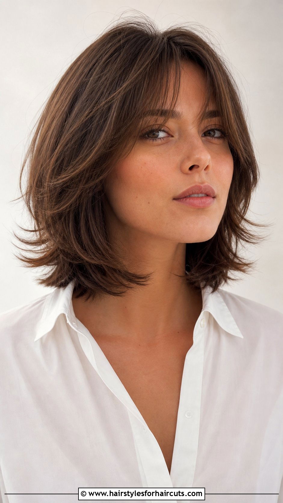 Feathered Lob With Layers - 25 haircuts for medium length hair with layers - 25 haircuts for medium length hair with layers