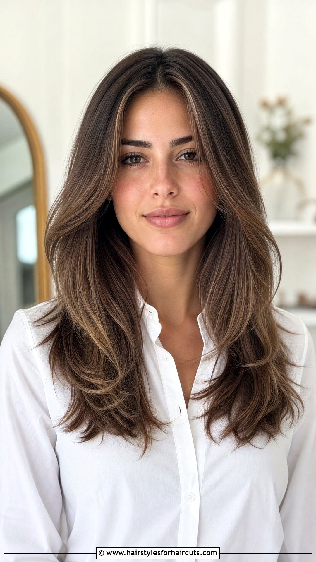 Feathered Long Hair With Center Part - 25 feathered hairstyles layered long hair after 60 - 25 feathered hairstyles layered long hair after 60
