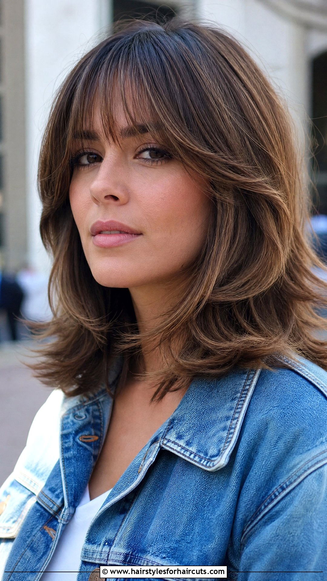 Feathered Medium Haircut With Bangs - 25 face framing haircuts for medium hair - 25 face framing haircuts for medium hair