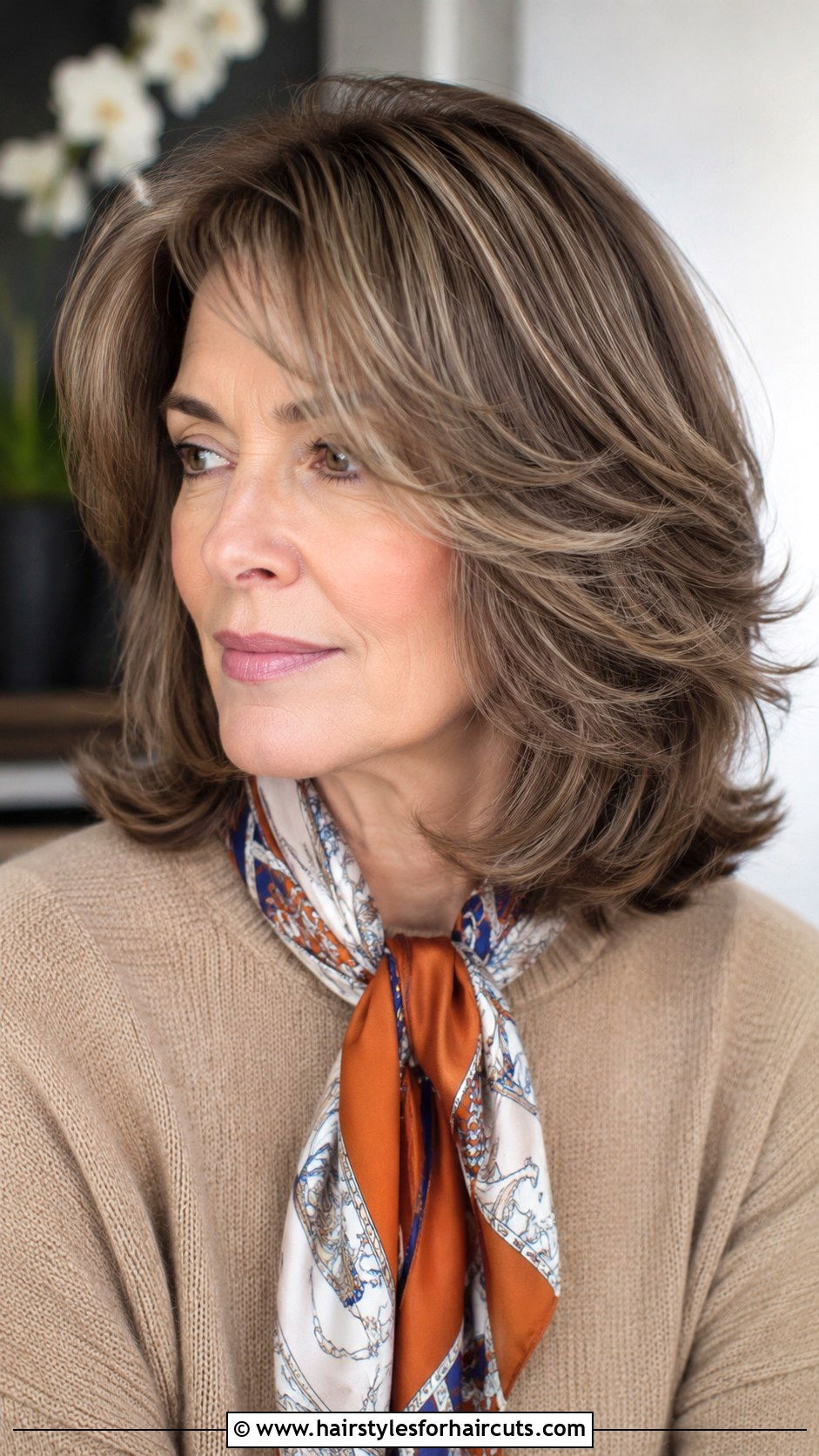 Feathered Mid Length Haircut - 25 mid length hairstyles for women over 50 - 25 mid length hairstyles for women over 50
