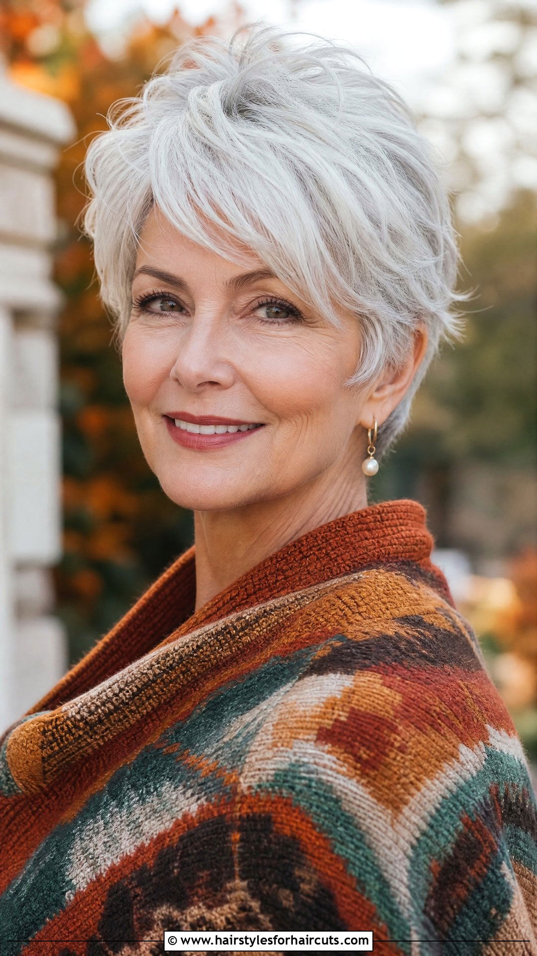 Feathered Pixie Cut For White Hair - 25 pixie haircuts for gray hair - 25 pixie haircuts for gray hair