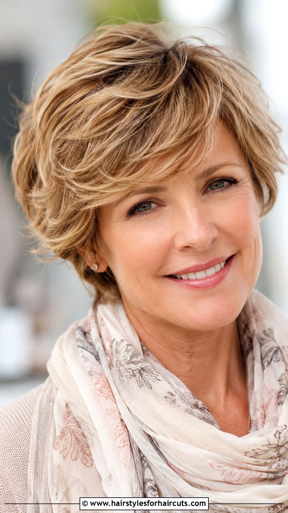 Feathered Short Haircut - 25 womens hairstyles over 50 - 25 womens hairstyles over 50