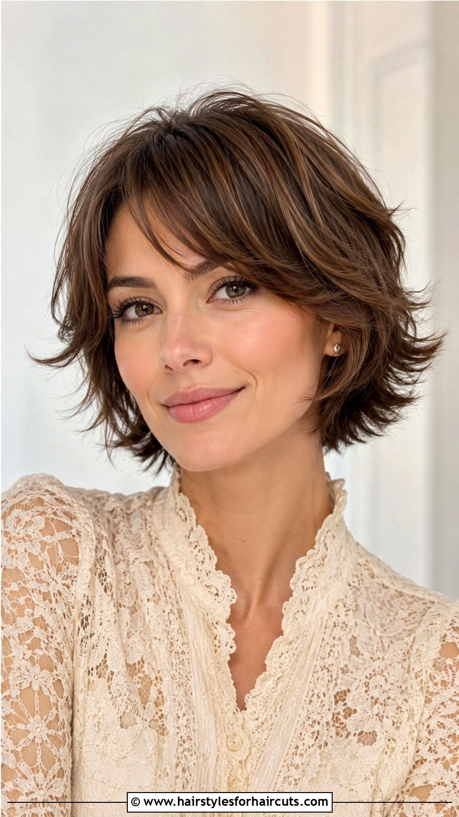 Feathered Short Haircut - 25 short haircuts for long face - 25 short haircuts for long face